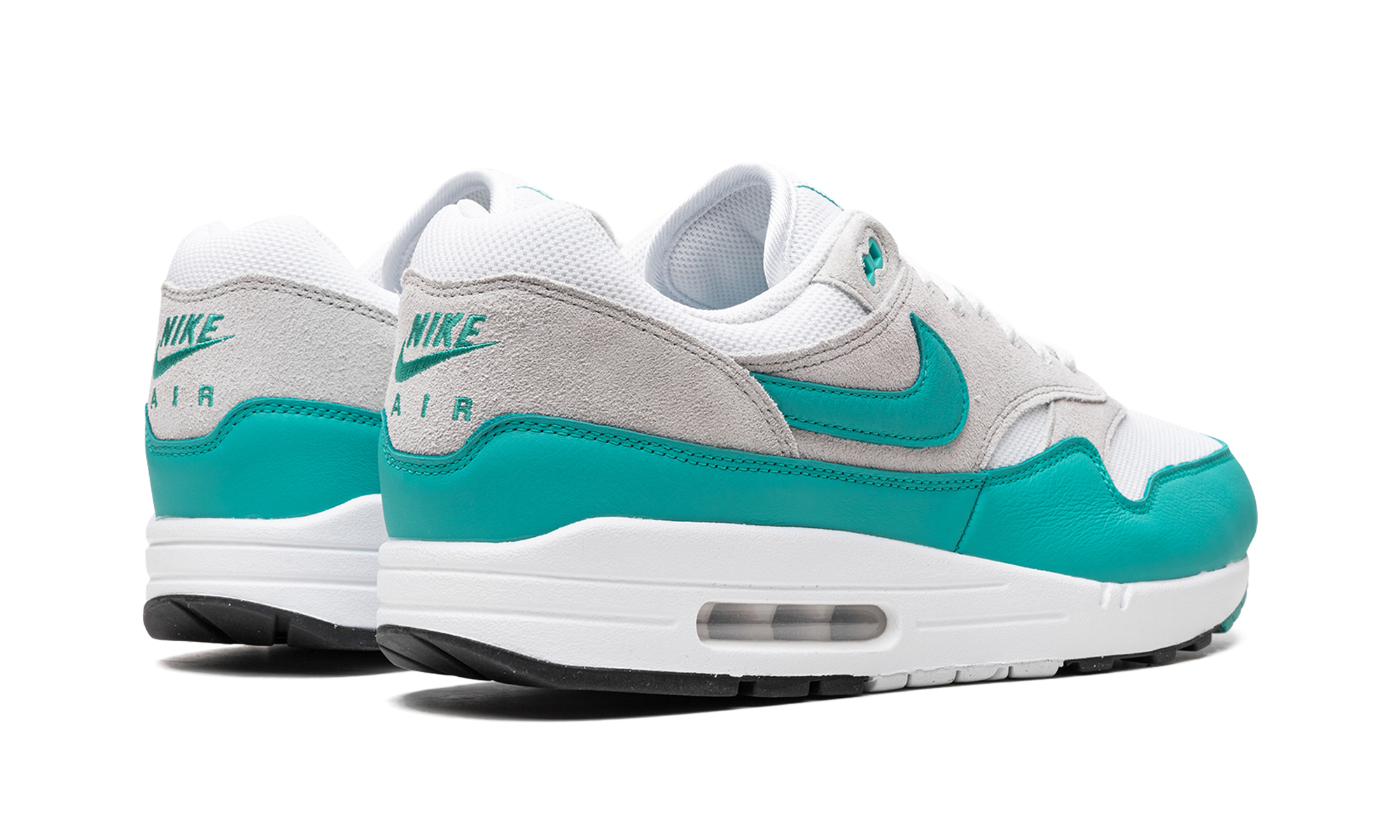 nike air max 1 sc clear jade+DZ4549-001+diagnol right behind view