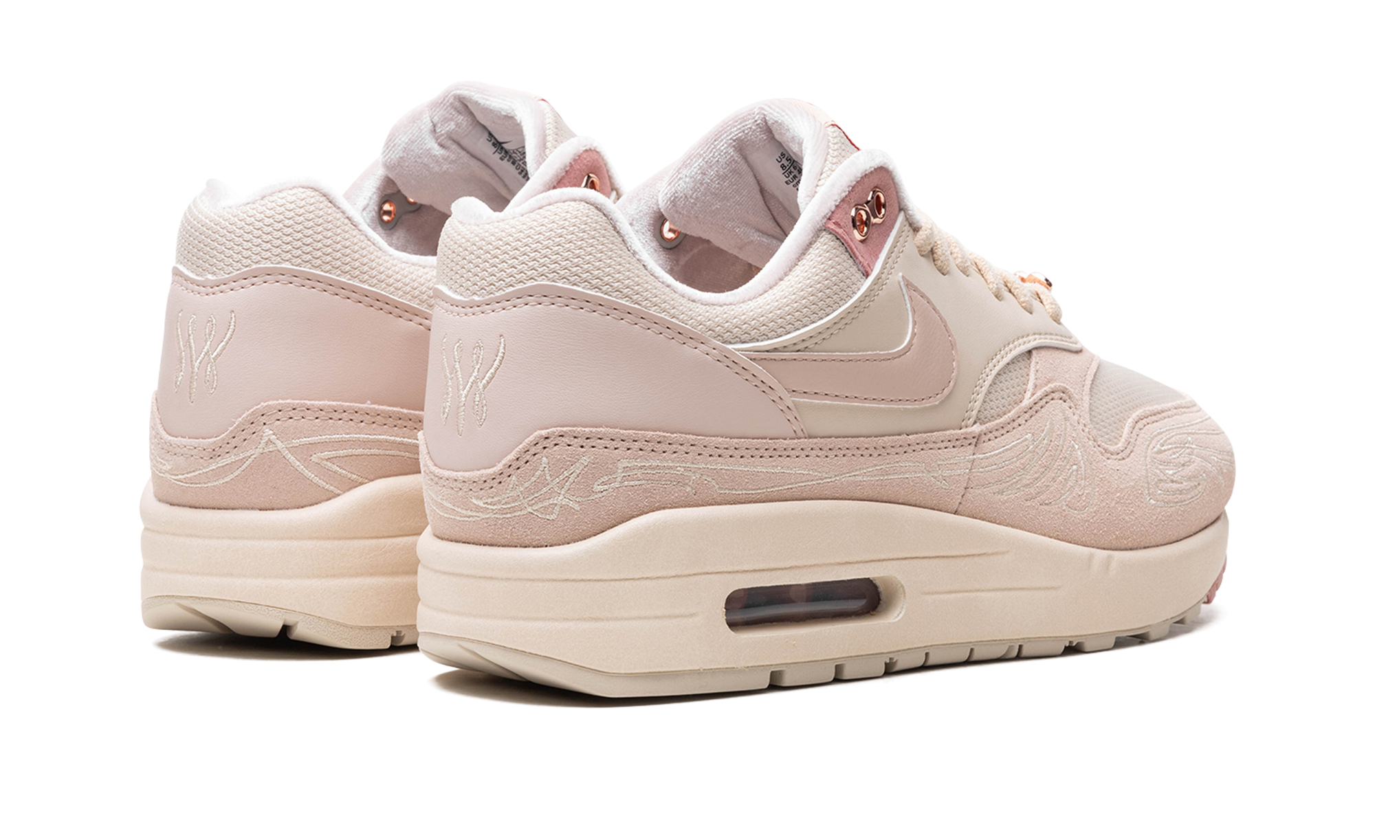 nike air max 1 serena williams design crew los angeles women s+FN6941-200+diagnol right behind view