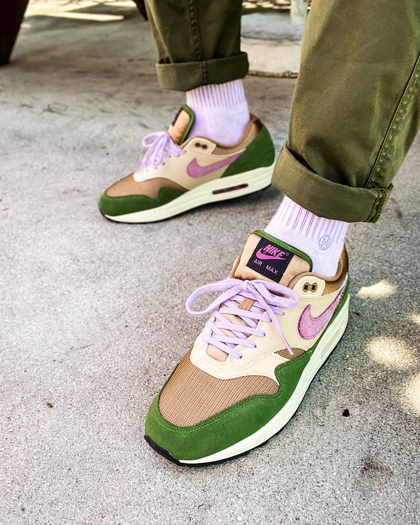 Nike Air Max 1 SH Treeline, Lifestyle View 3, SKU DR9773-300