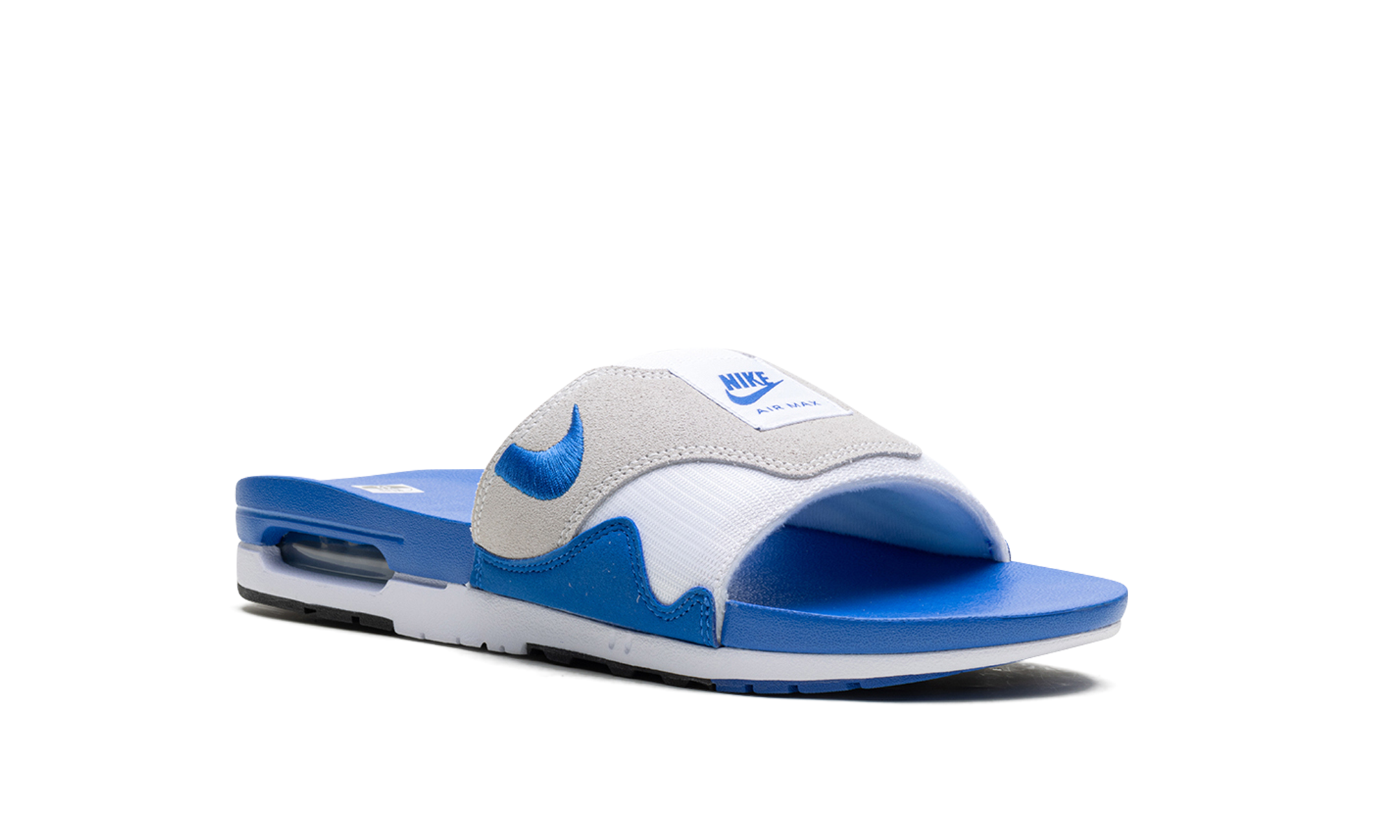 nike air max 1 slide royal+FJ4007-100+diagnol right view