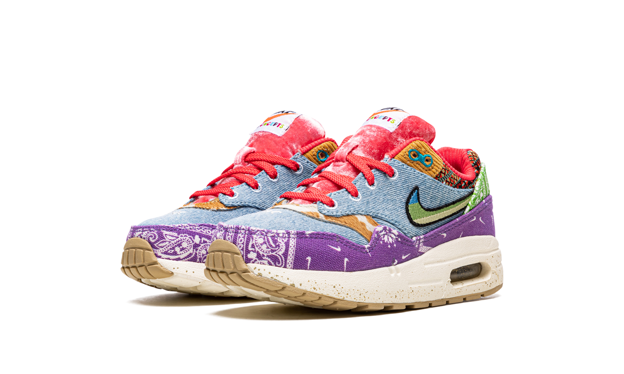 nike air max 1 sp concepts far out ps+DR2362-100+diagnol left view