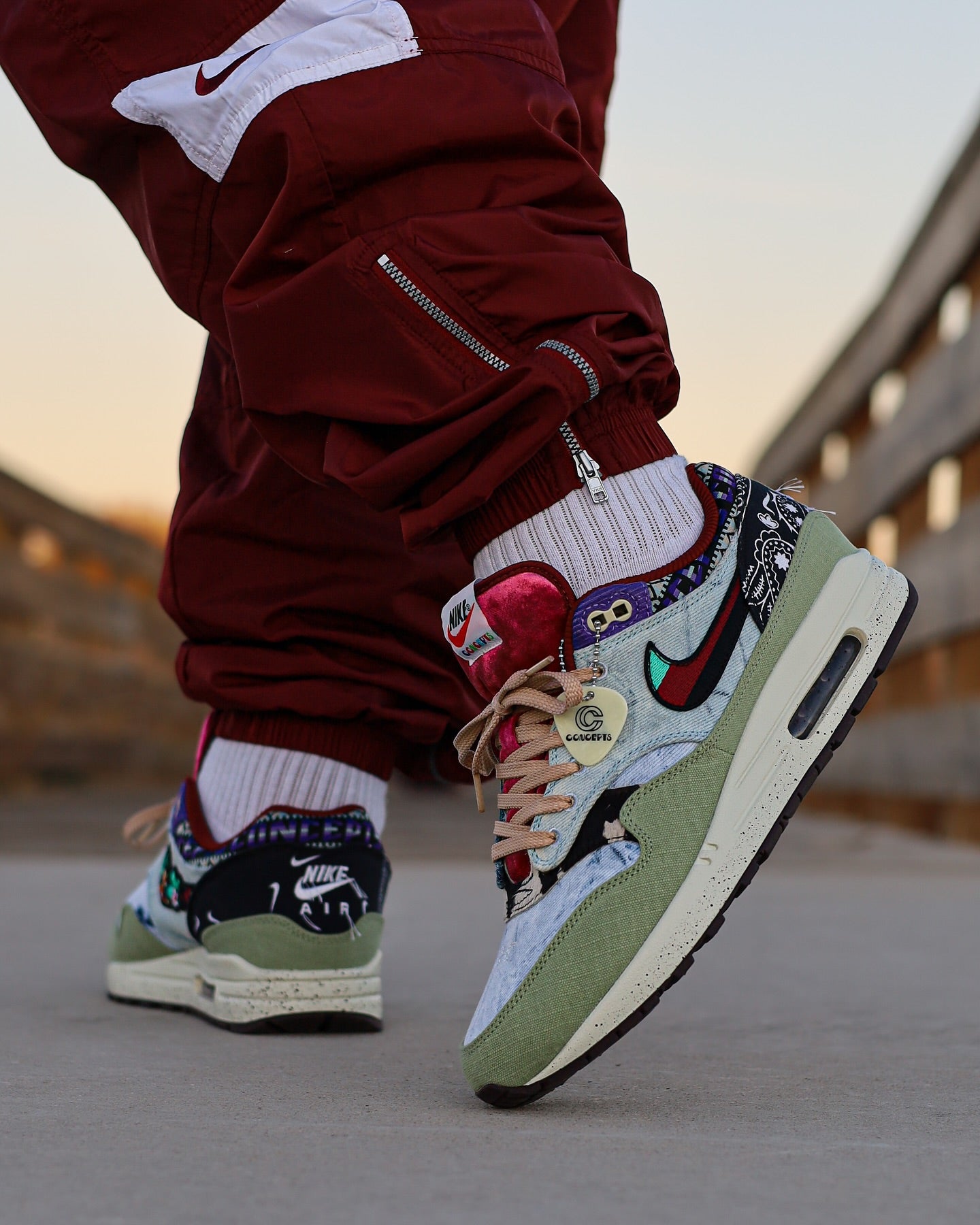 Nike Air Max 1 SP Concepts Mellow, Lifestyle View 6, SKU DN1803-300