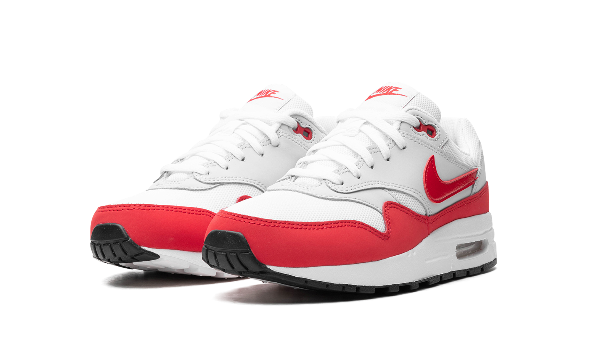 nike air max 1 sport red 2023 gs+DZ3307-003+diagnol left view