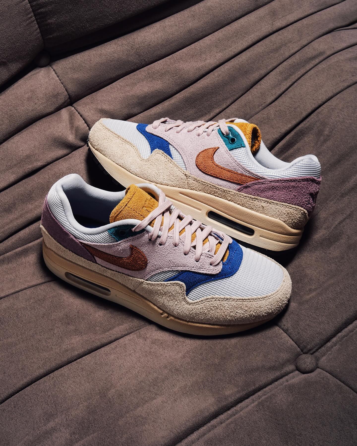 Nike Air Max 1 Tan Lines (Women's), Lifestyle View 2, SKU FN7200-224