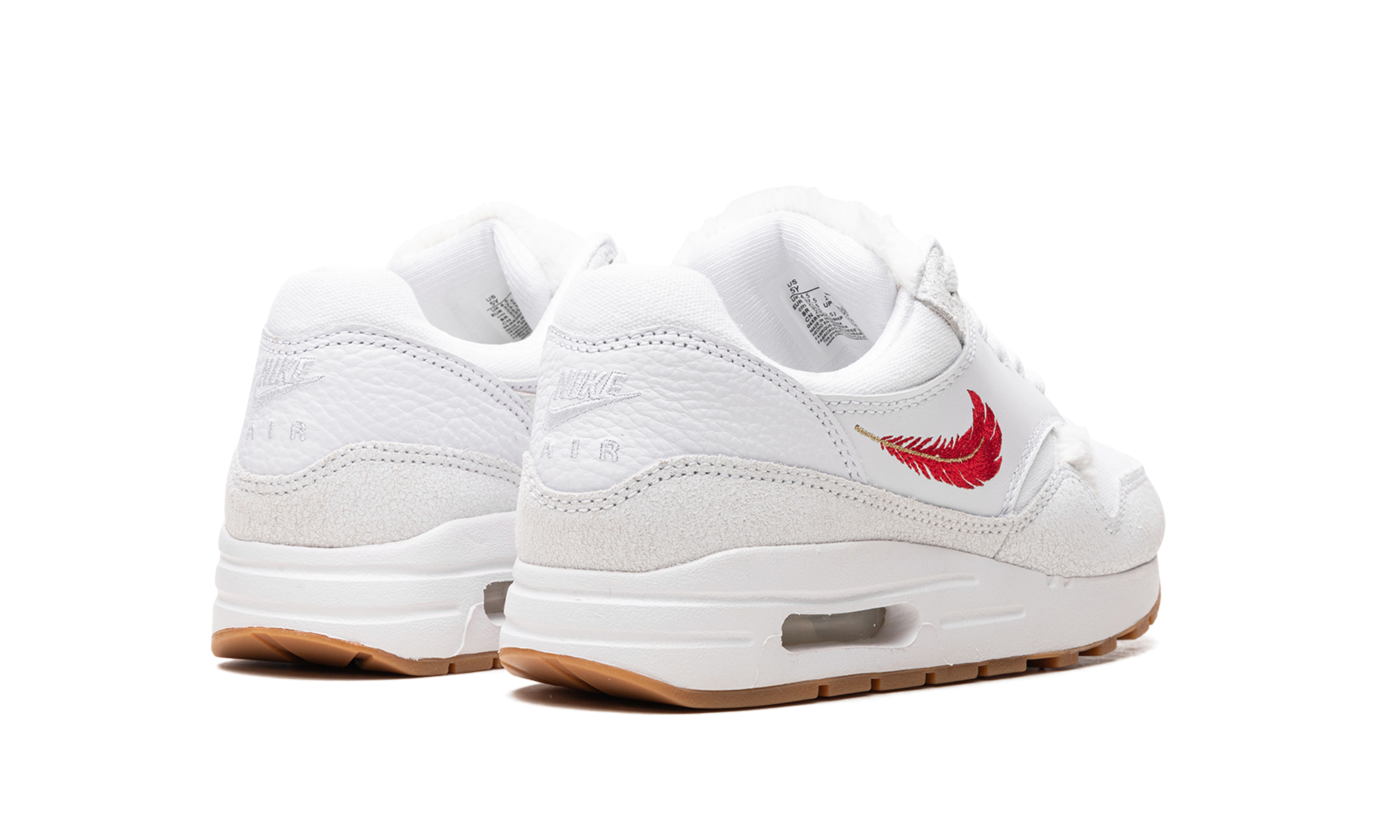 nike air max 1 the bay gs+FJ4628-100+diagnol right behind view