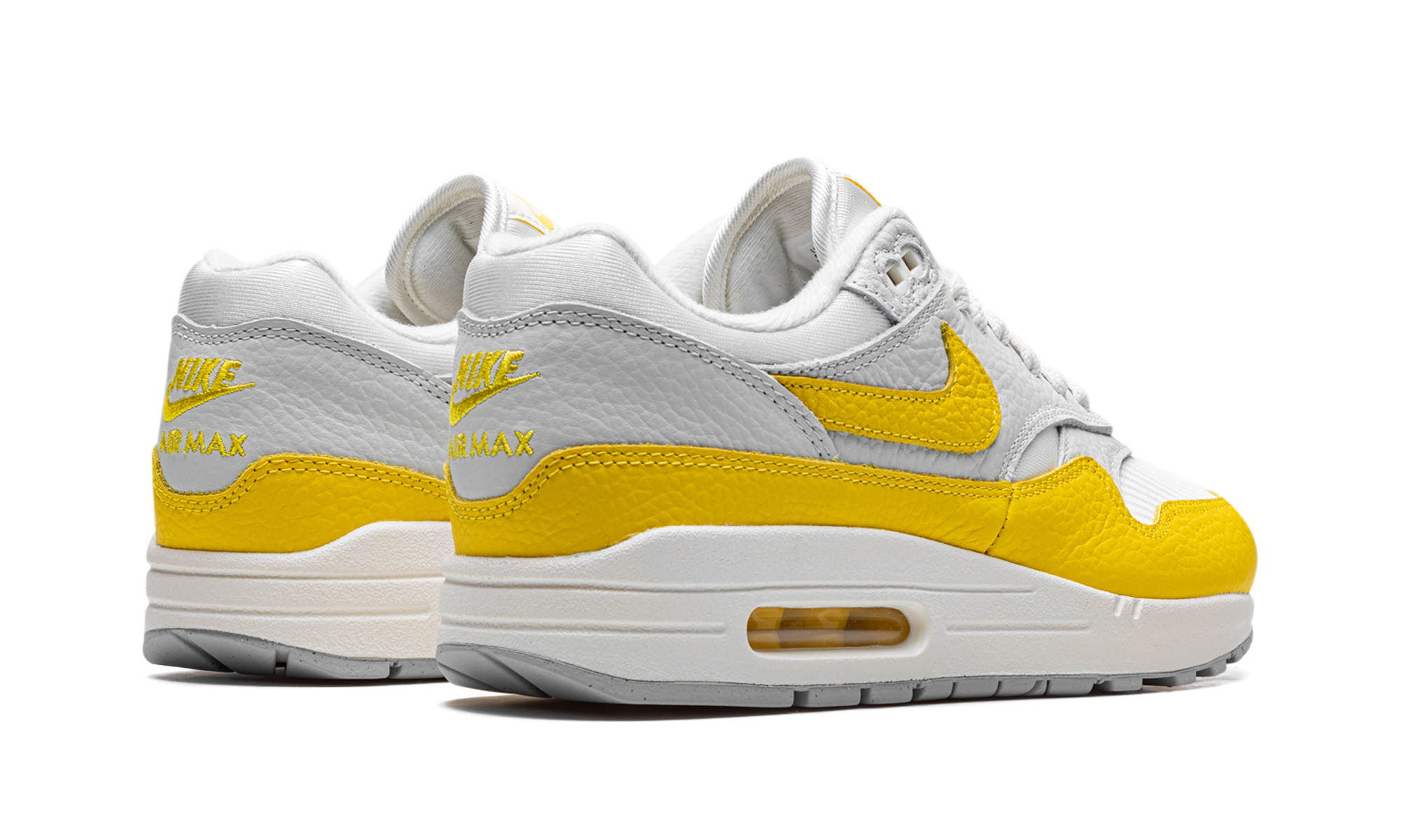 nike air max 1 tour yellow women s+DX2954-001+diagnol right behind view