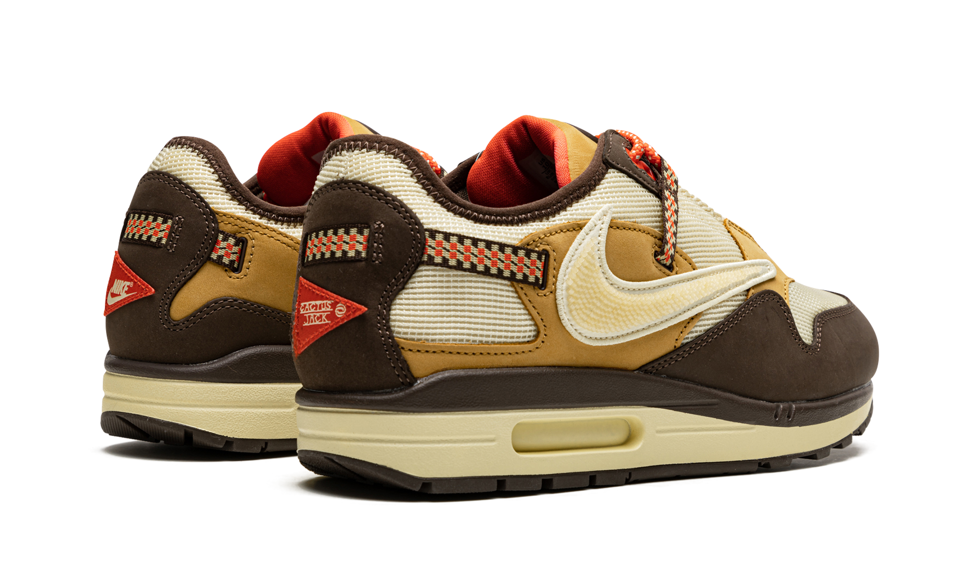 nike air max 1 travis scott cactus jack baroque brown+DO9392-200+diagnol right behind view