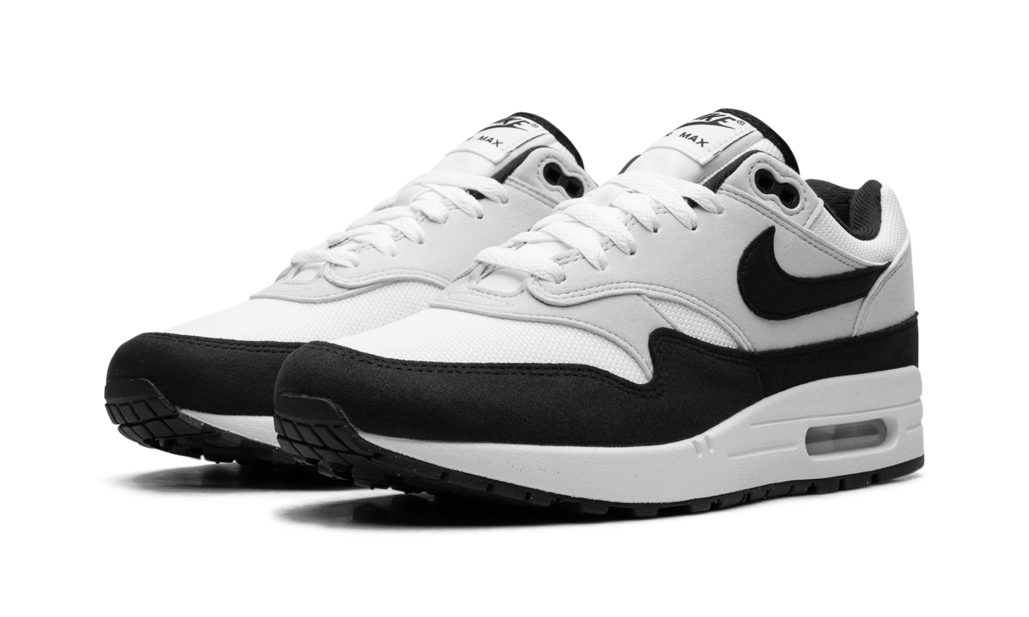 nike air max 1 white black+FD9082-107+diagnol left view