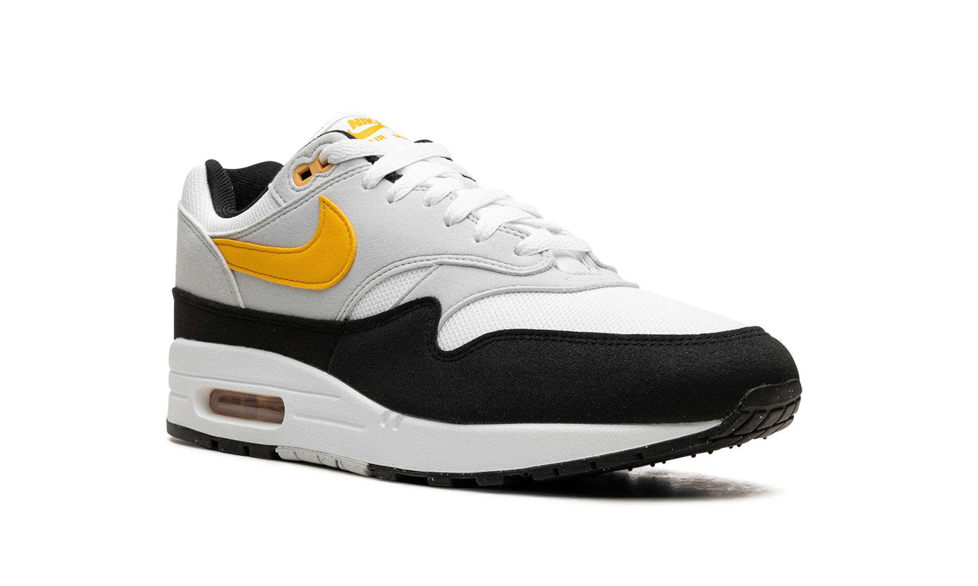 nike air max 1 white university gold+FD9082-104+diagnol right view