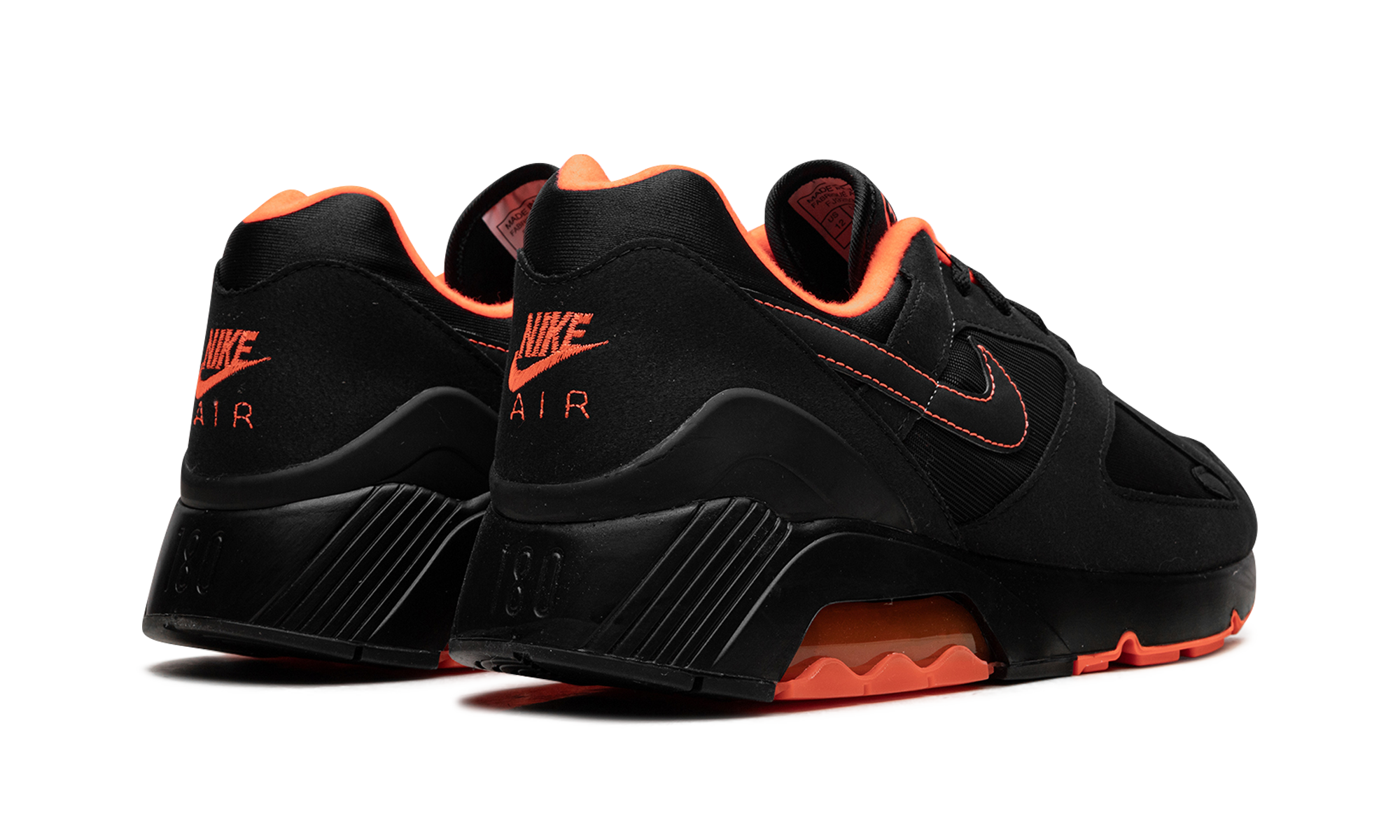 nike air max 180 hyper crimson+FJ9259-002+diagnol right behind view