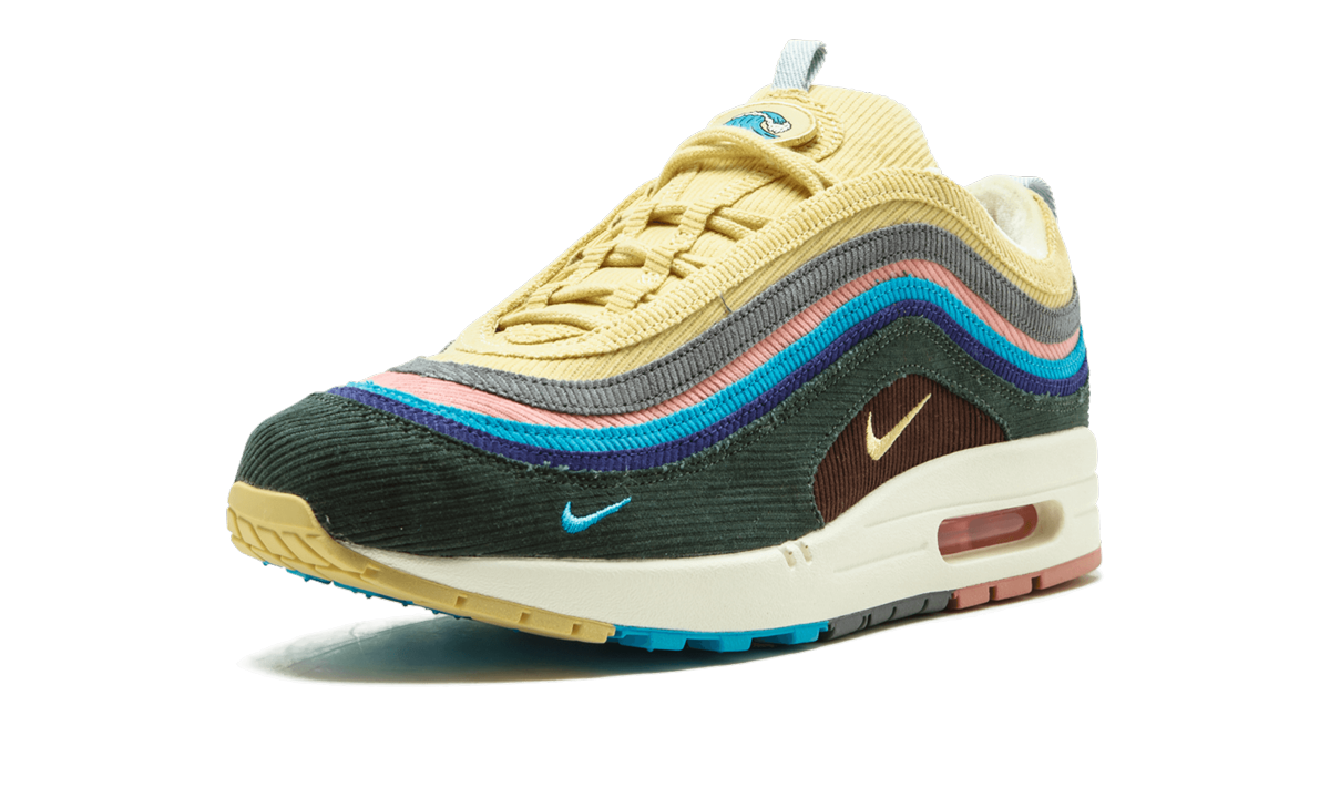 nike air max 1 97 sean wotherspoon all accessories and dustbag+AJ4219-400+left diagnol single view