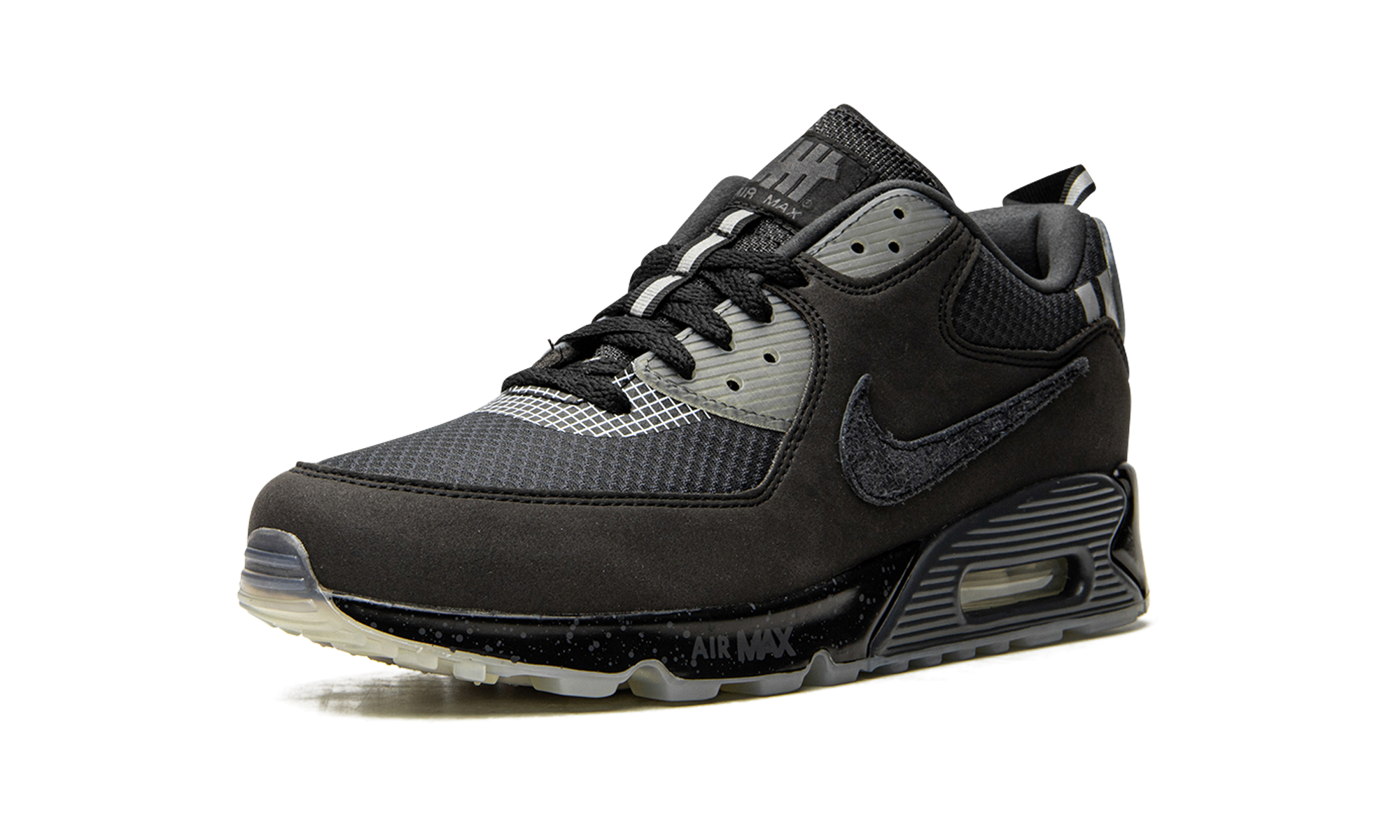 nike air max 90 20 undefeated black+CQ2289-002+left diagnol single view