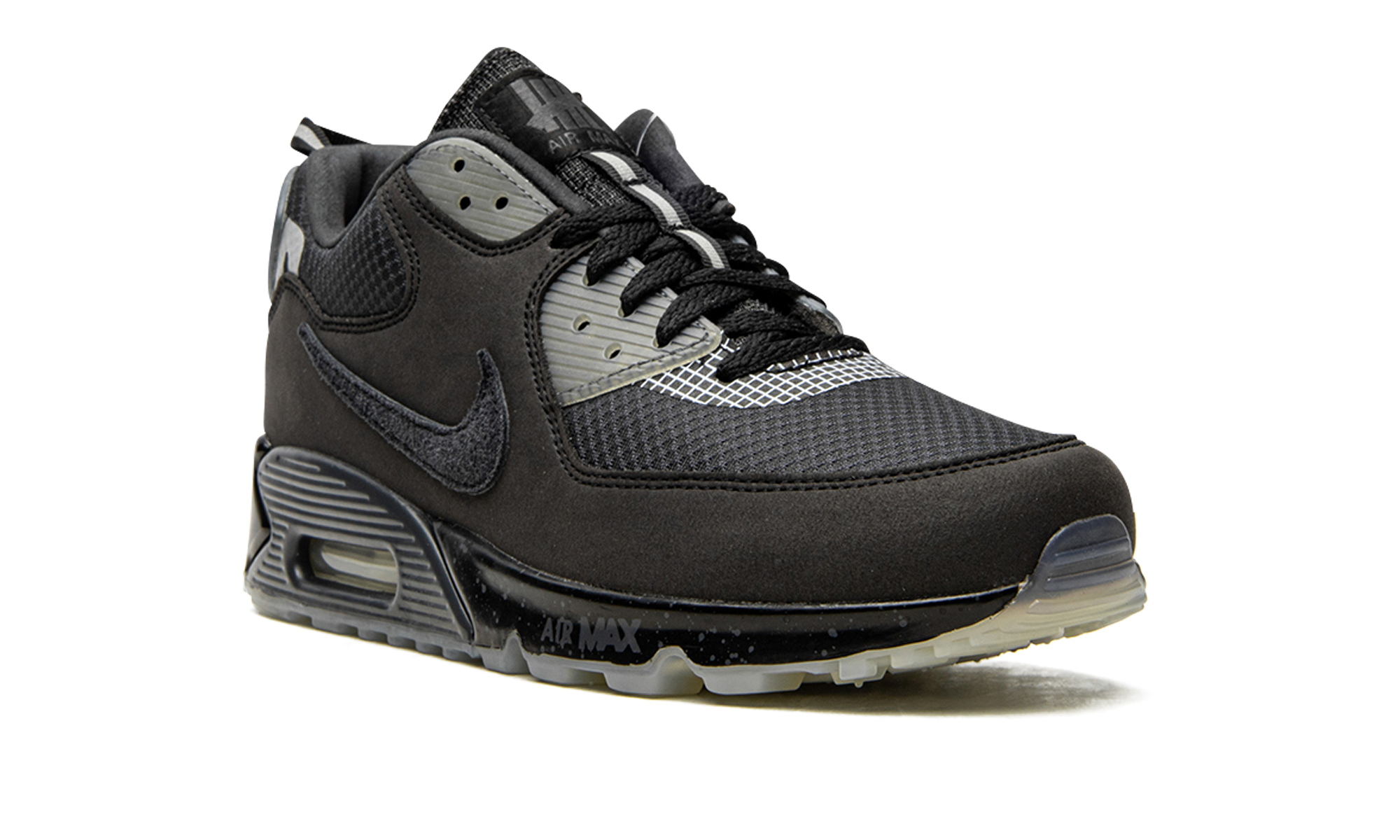 nike air max 90 20 undefeated black+CQ2289-002+diagnol right view