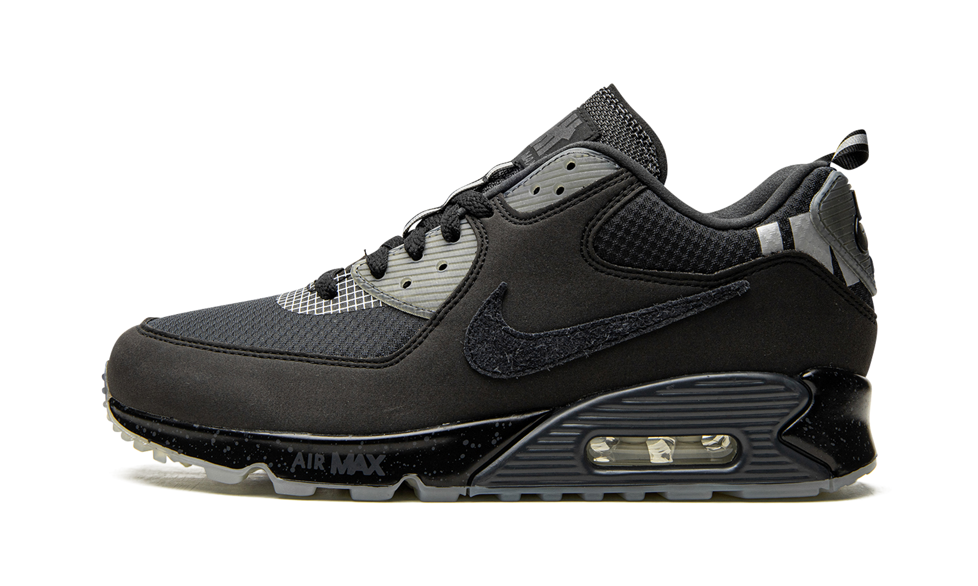 nike air max 90 20 undefeated black+CQ2289-002+diagnol right view 1