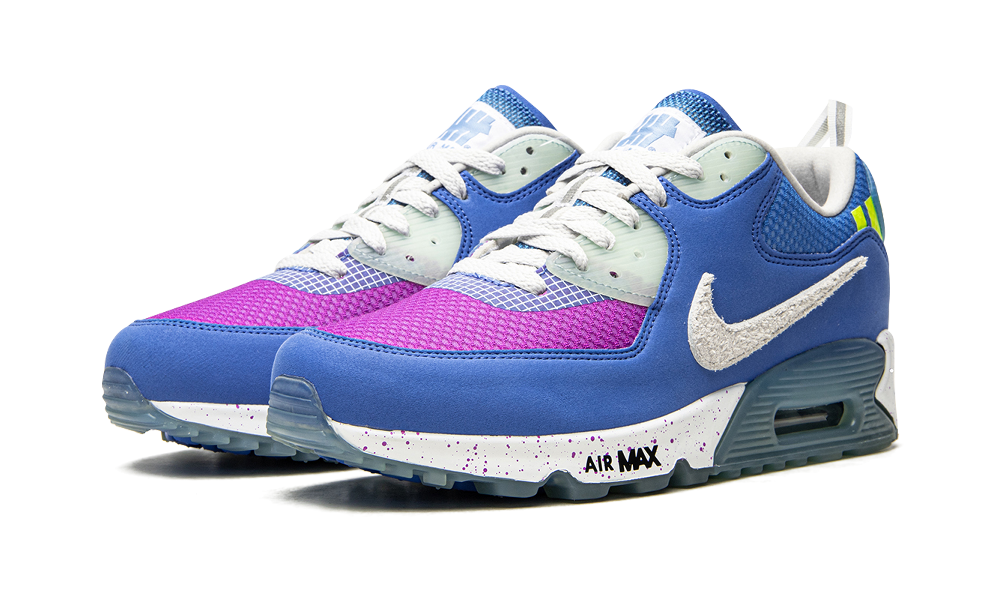 nike air max 90 20 undefeated blue+CQ2289-400+diagnol left view