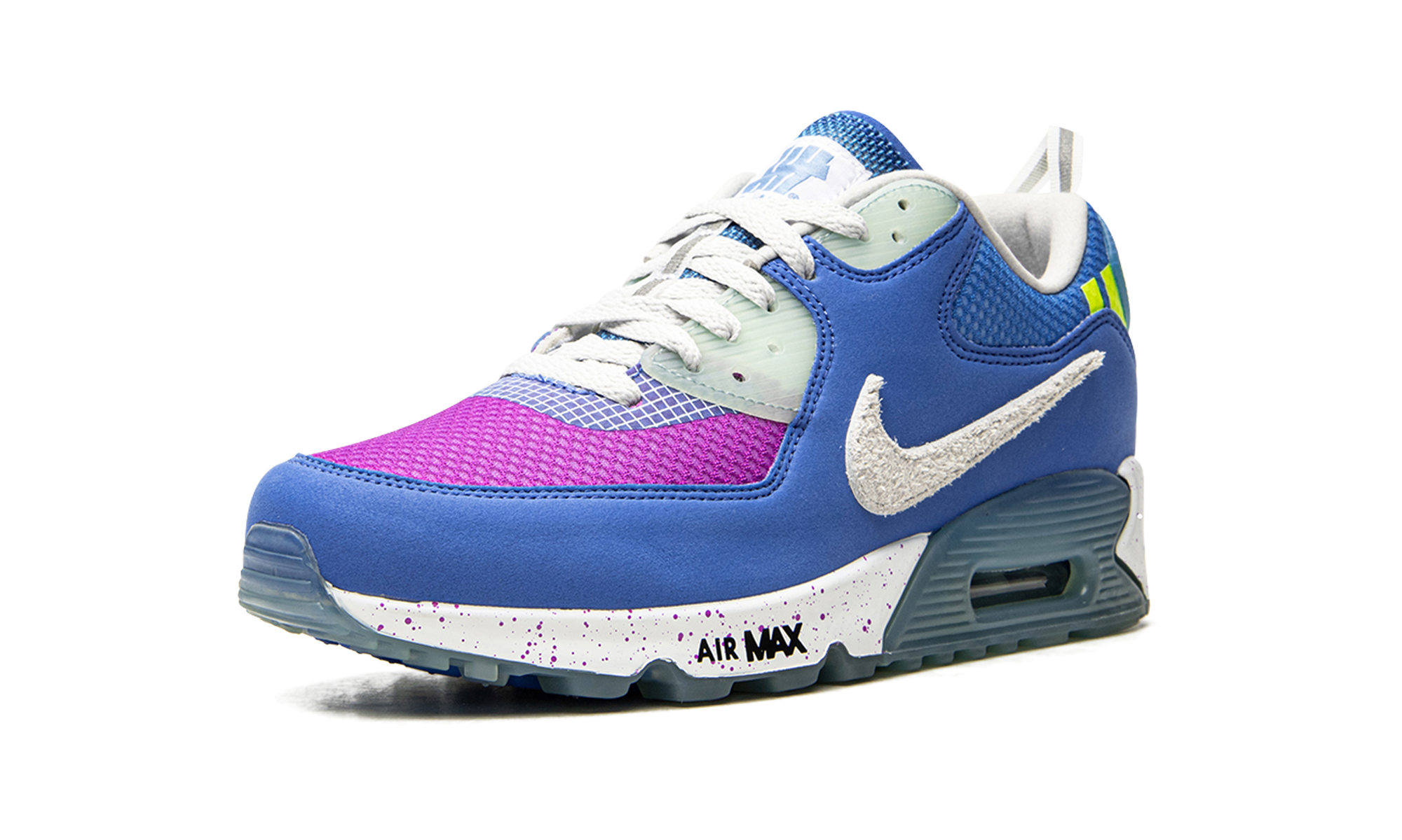 nike air max 90 20 undefeated blue+CQ2289-400+left diagnol single view