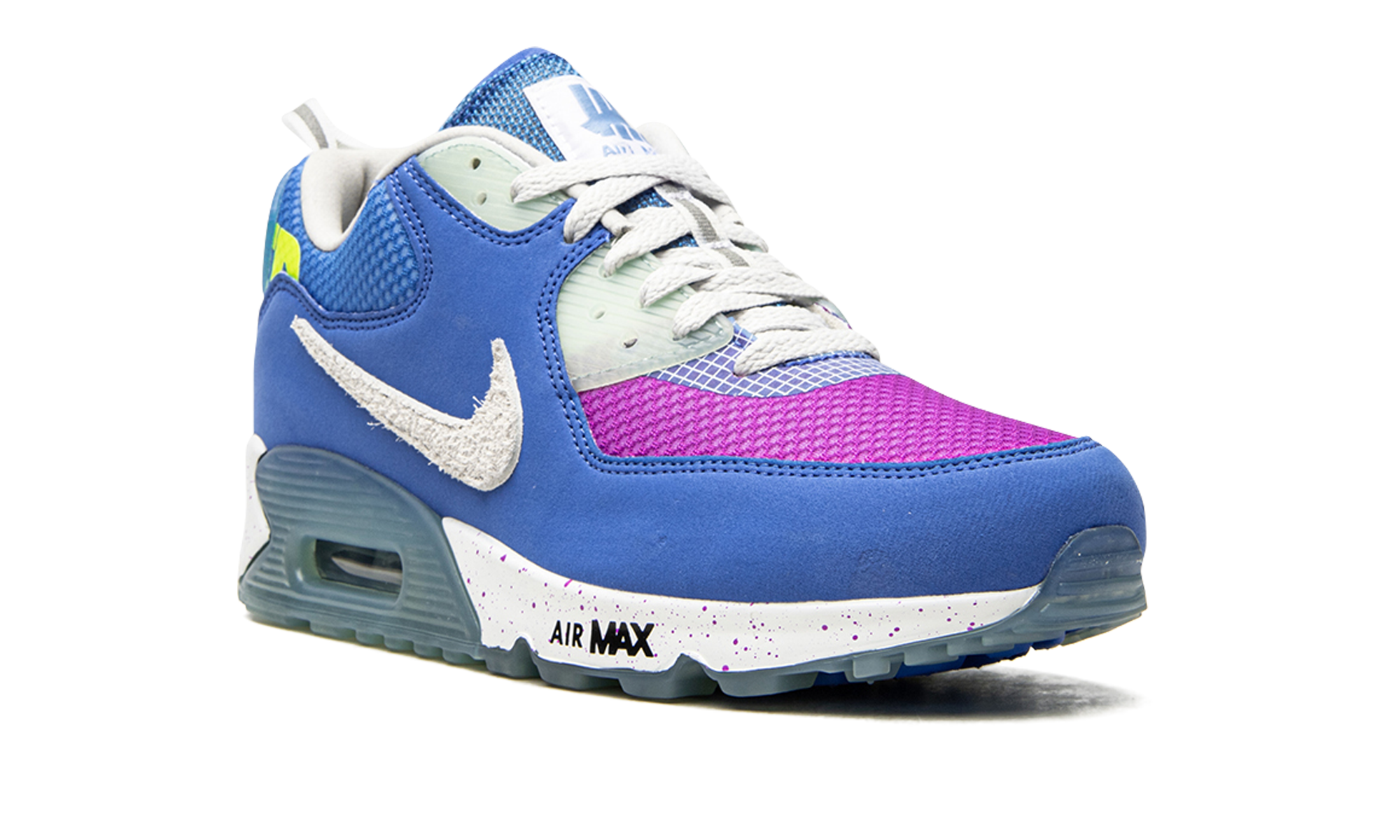 nike air max 90 20 undefeated blue+CQ2289-400+diagnol right view