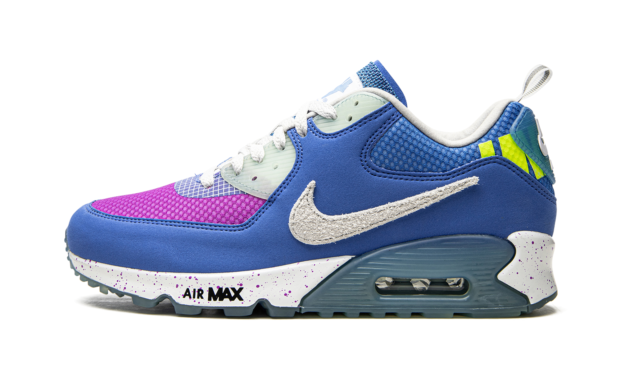 nike air max 90 20 undefeated blue+CQ2289-400+diagnol right view 1
