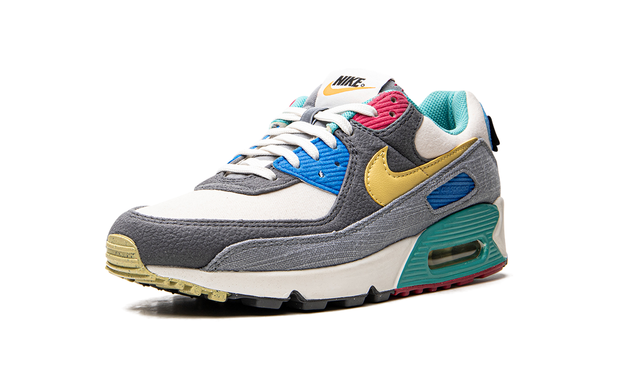 nike air max 90 air sprung iron grey+DM8171-001+left diagnol single view