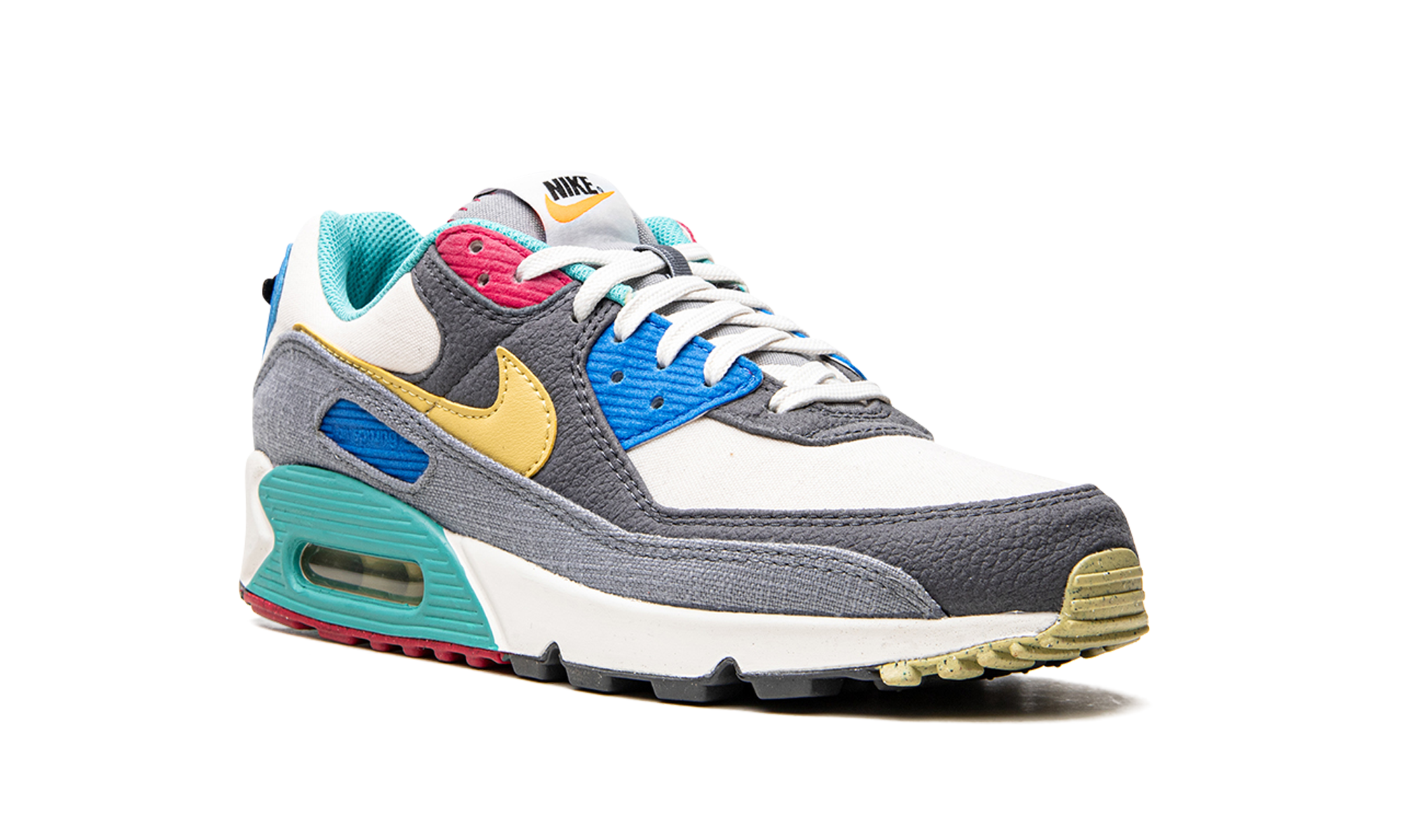 nike air max 90 air sprung iron grey+DM8171-001+diagnol right view