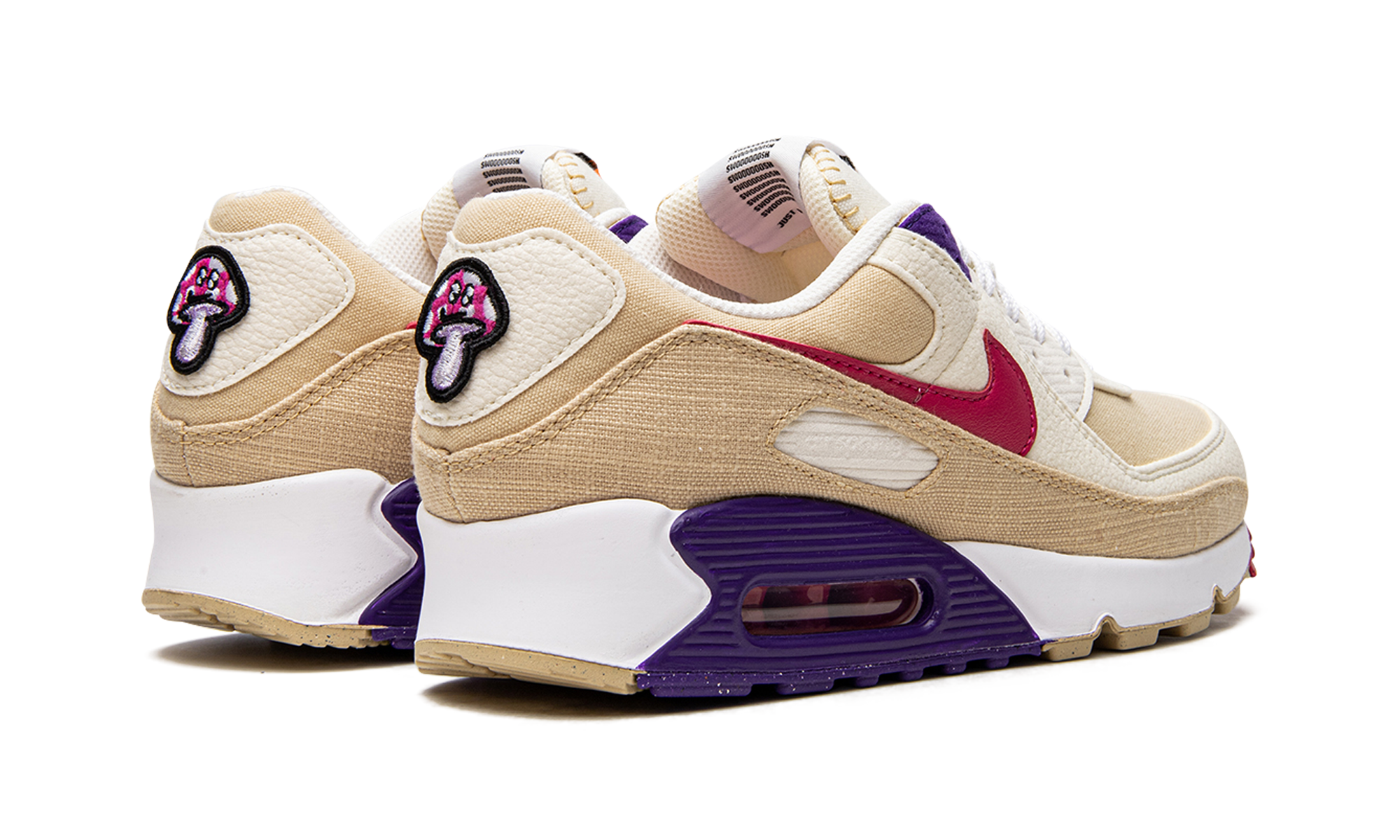 nike air max 90 air sprung sesame+DM8171-200+diagnol right behind view
