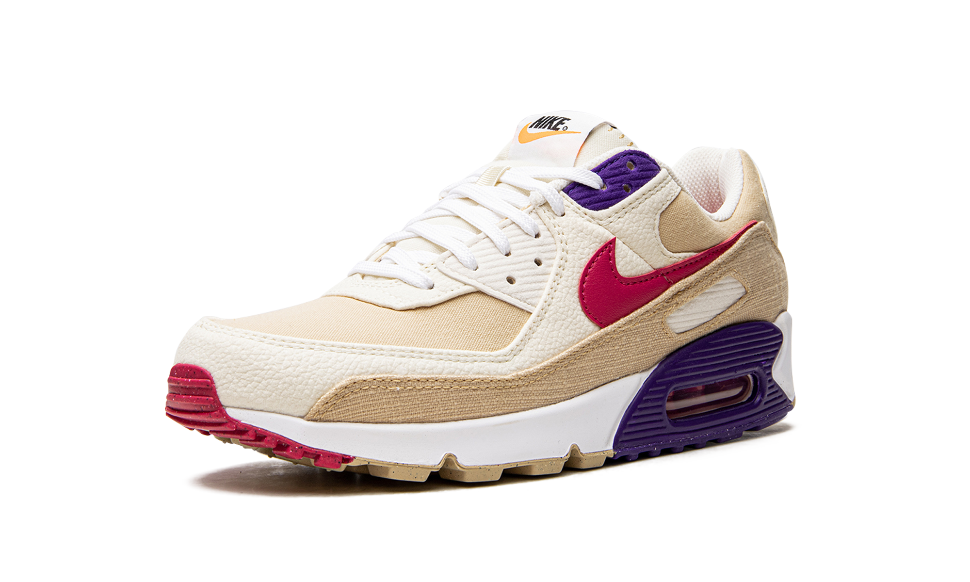 nike air max 90 air sprung sesame+DM8171-200+left diagnol single view