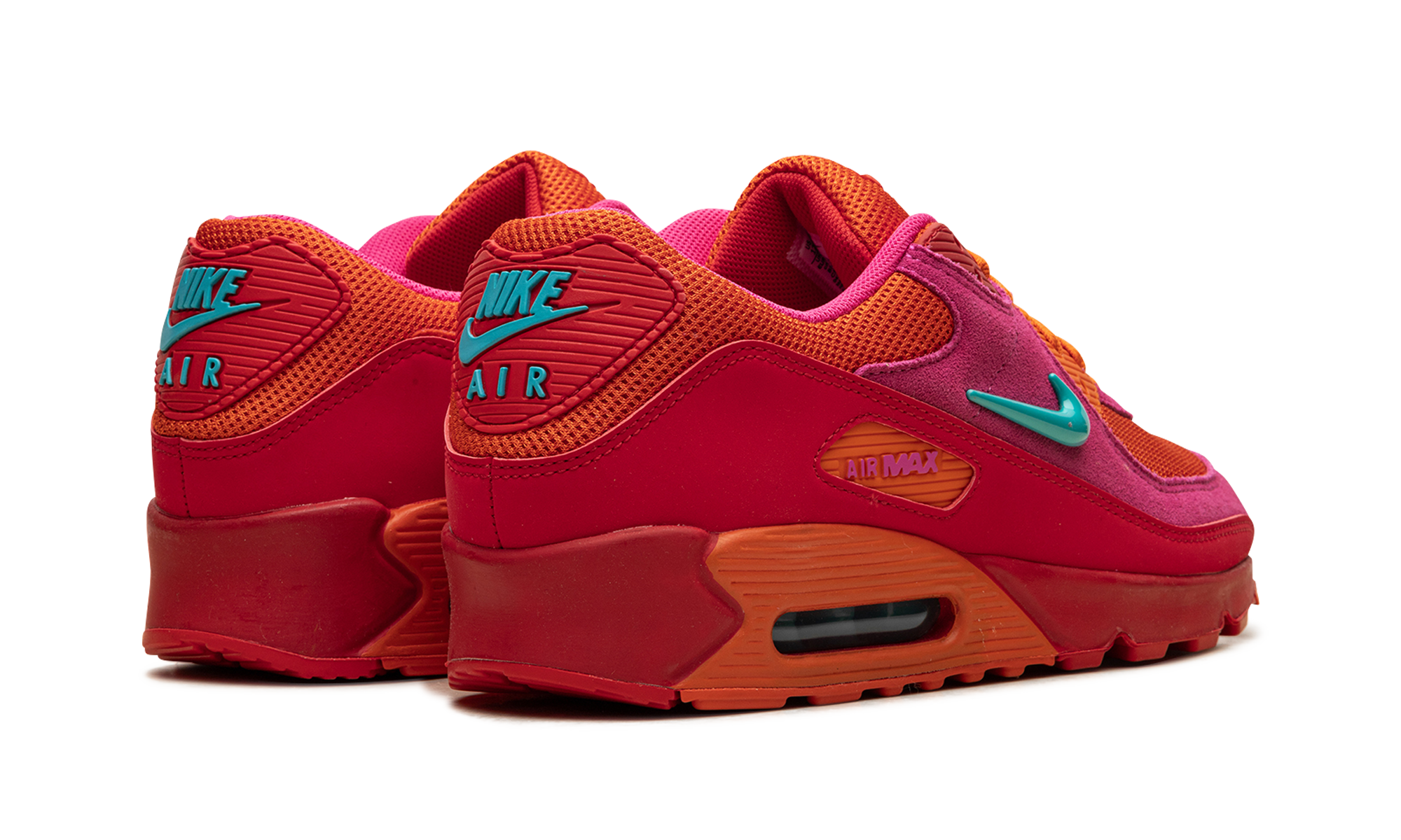 nike air max 90 alchemy pink+FJ3868-600+diagnol right behind view
