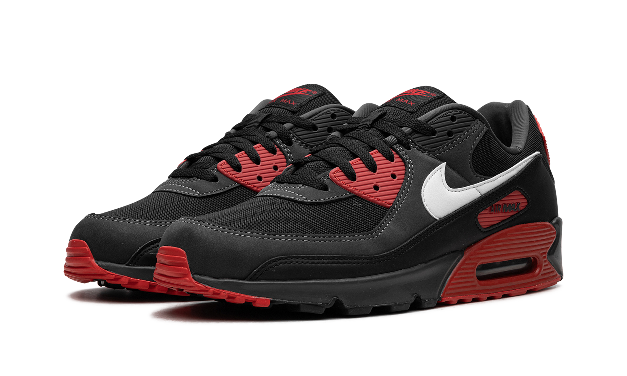 nike air max 90 anthracite mystic red+FB9658-001+diagnol left view