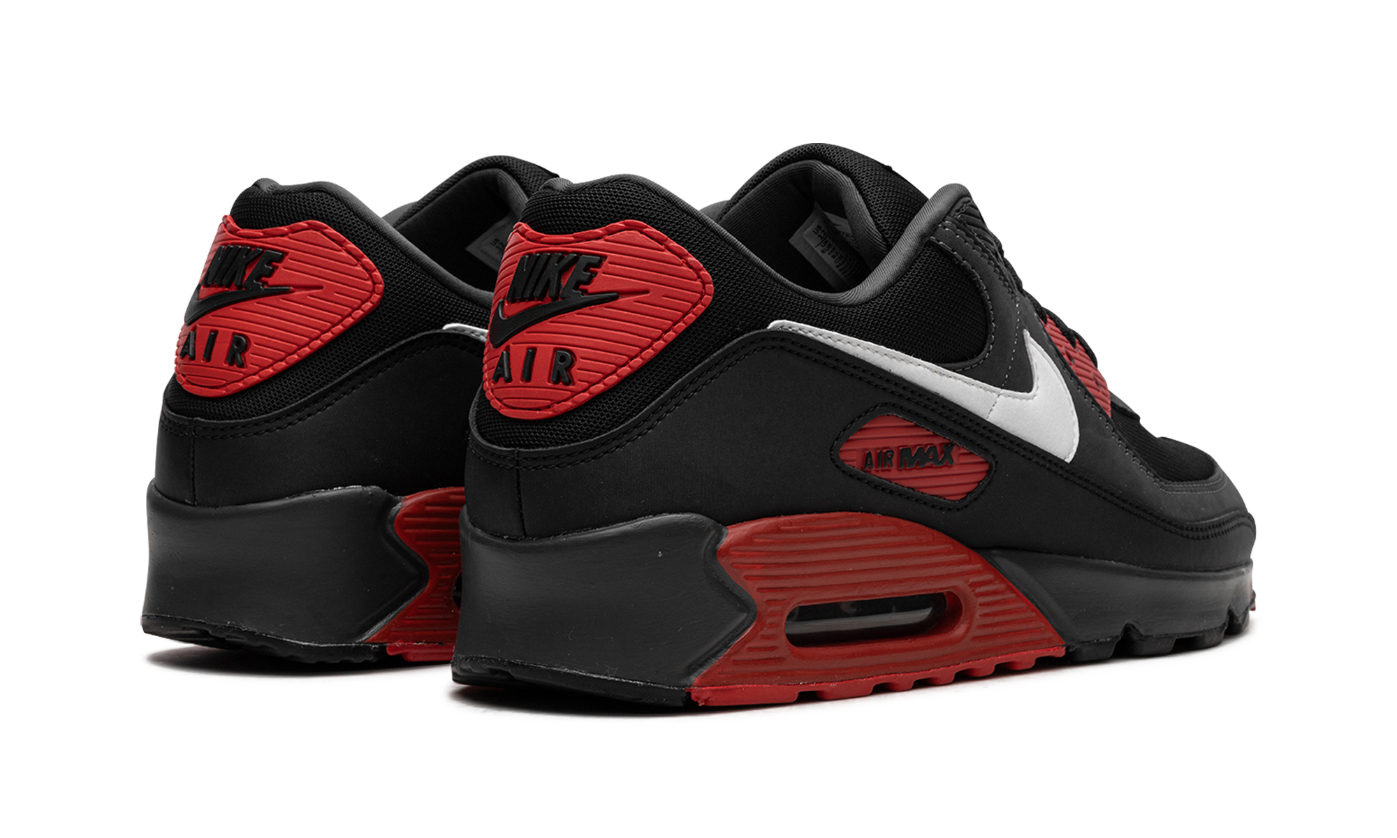 nike air max 90 anthracite mystic red+FB9658-001+diagnol right behind view
