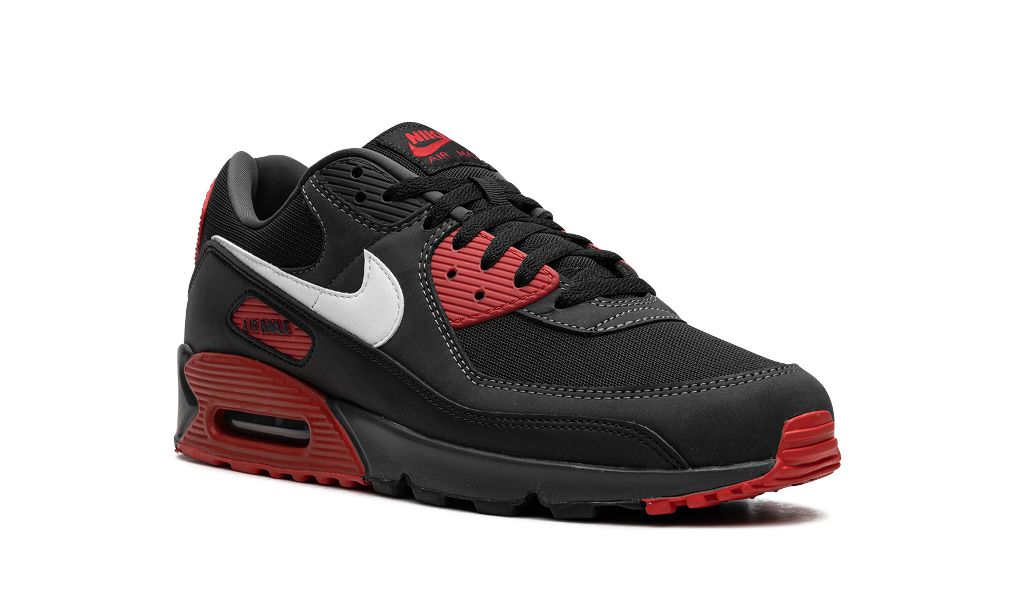 nike air max 90 anthracite mystic red+FB9658-001+diagnol right view