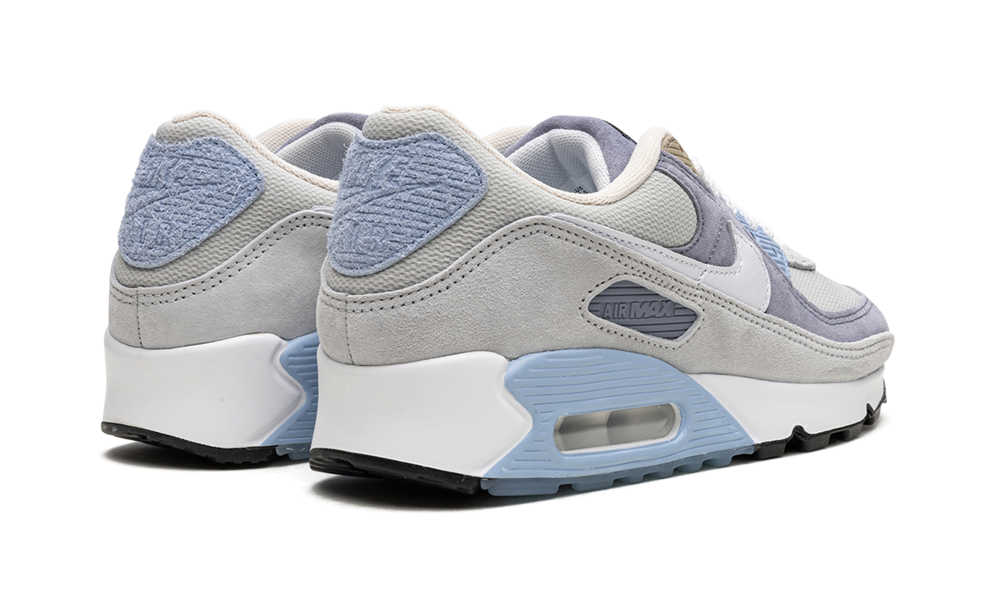 nike air max 90 ashen slate+DM0035-400+diagnol right behind view