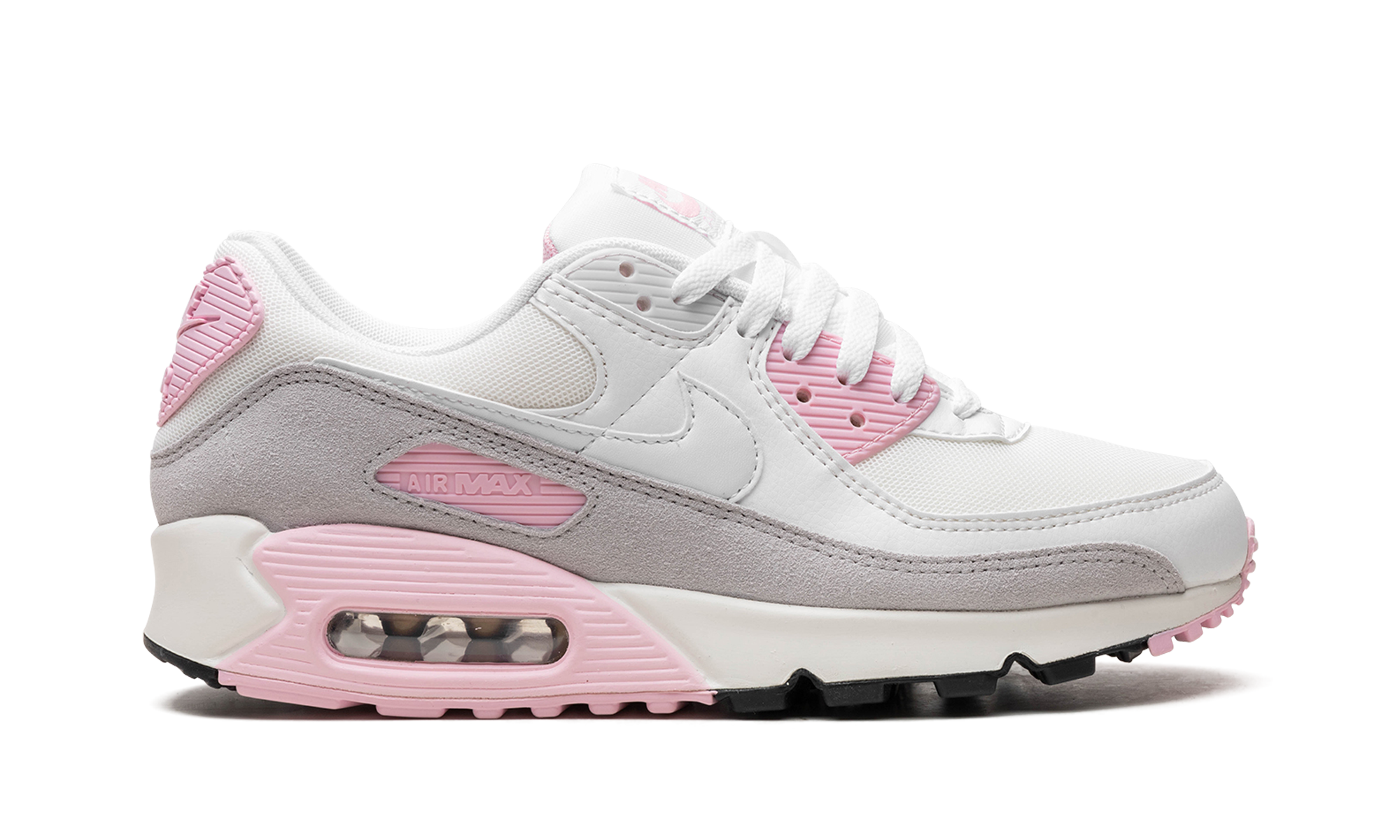 nike air max 90 athletic department white pink women s+FN7489-100+right view
