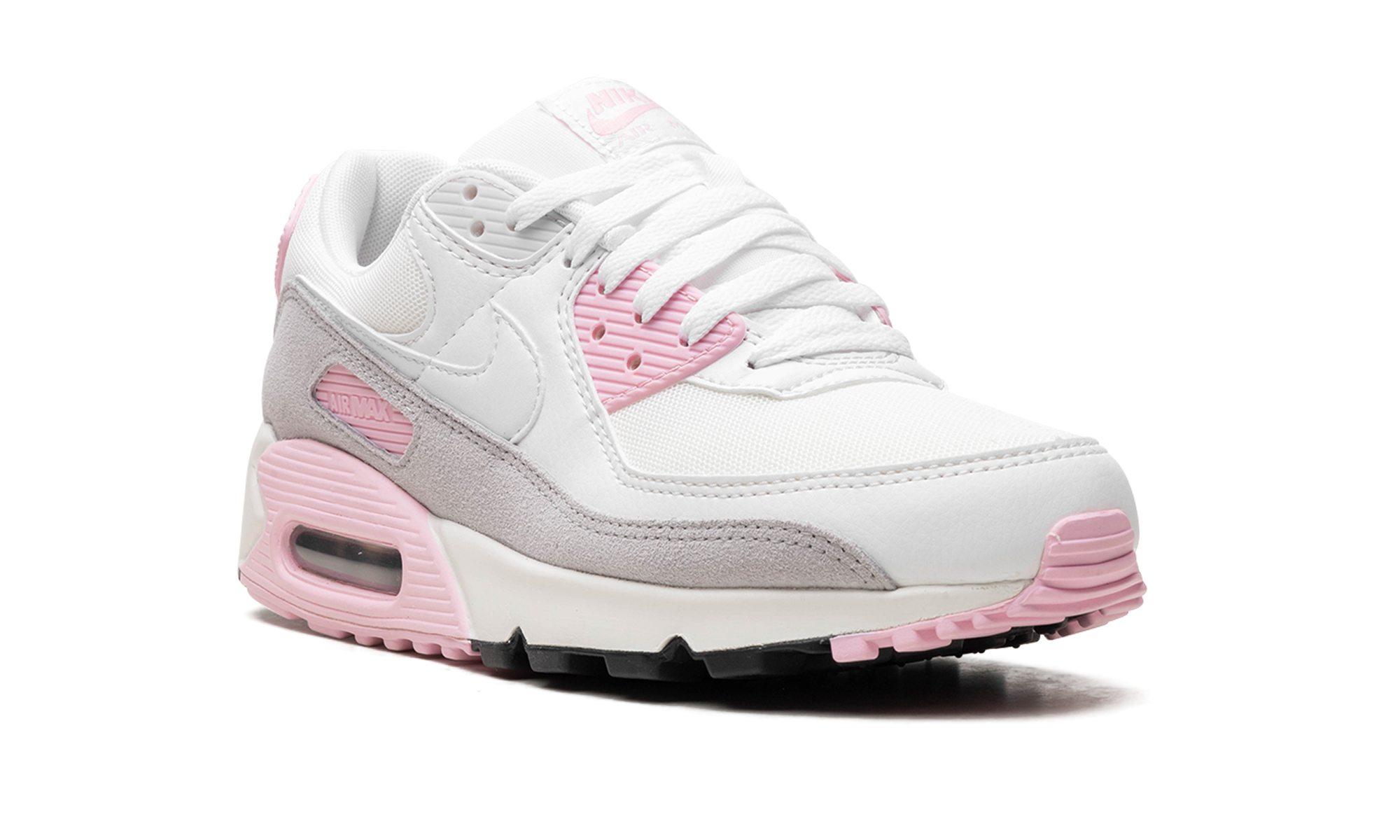 nike air max 90 athletic department white pink women s+FN7489-100+diagnol right view