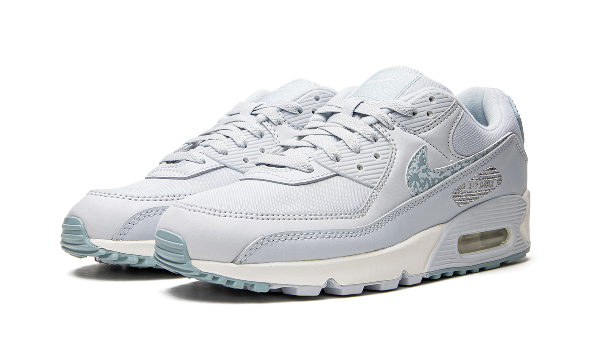 nike air max 90 aura ocean cube women s+DJ5415-400+diagnol left view