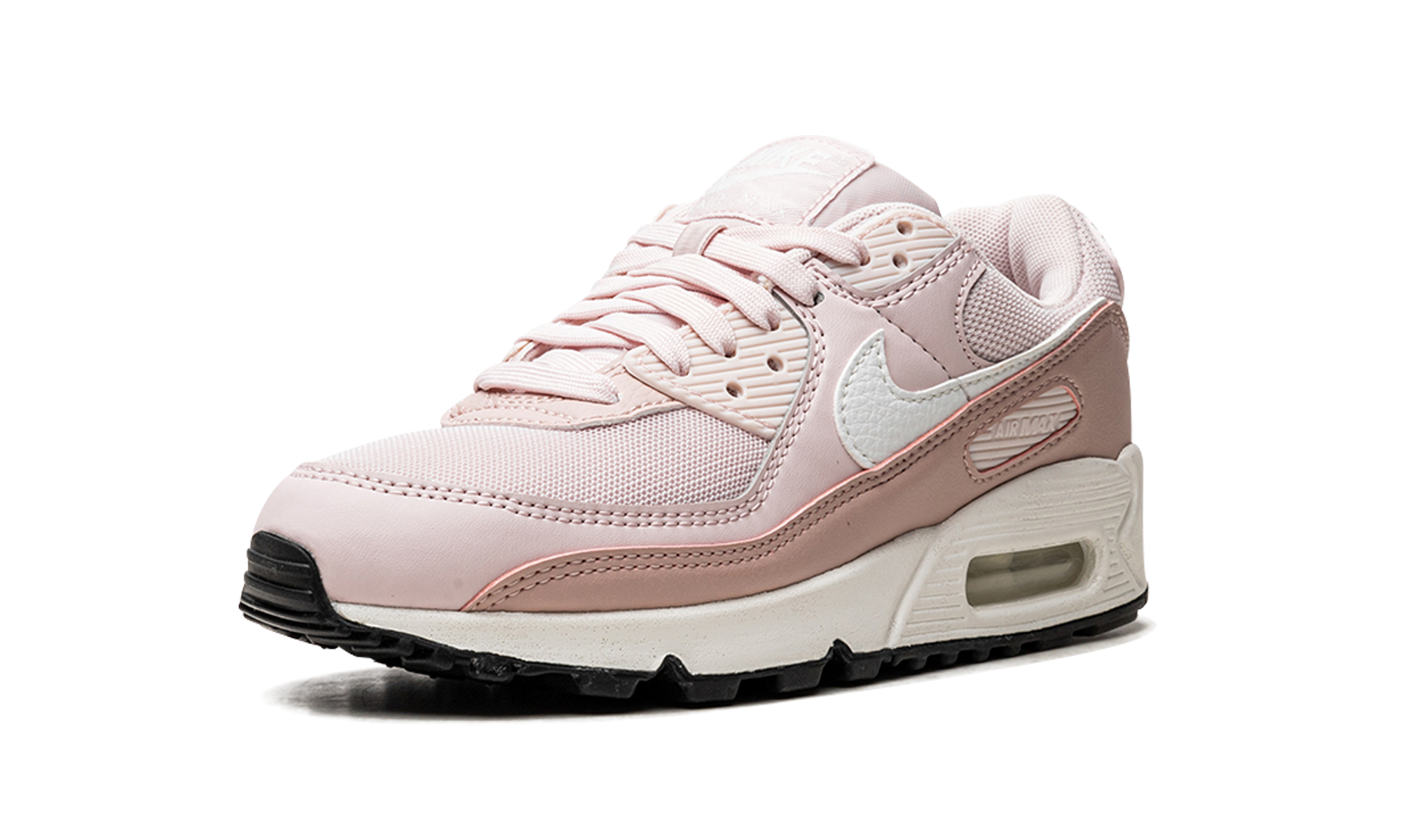 nike air max 90 barely rose pink oxford black women s+DH8010-600+left diagnol single view