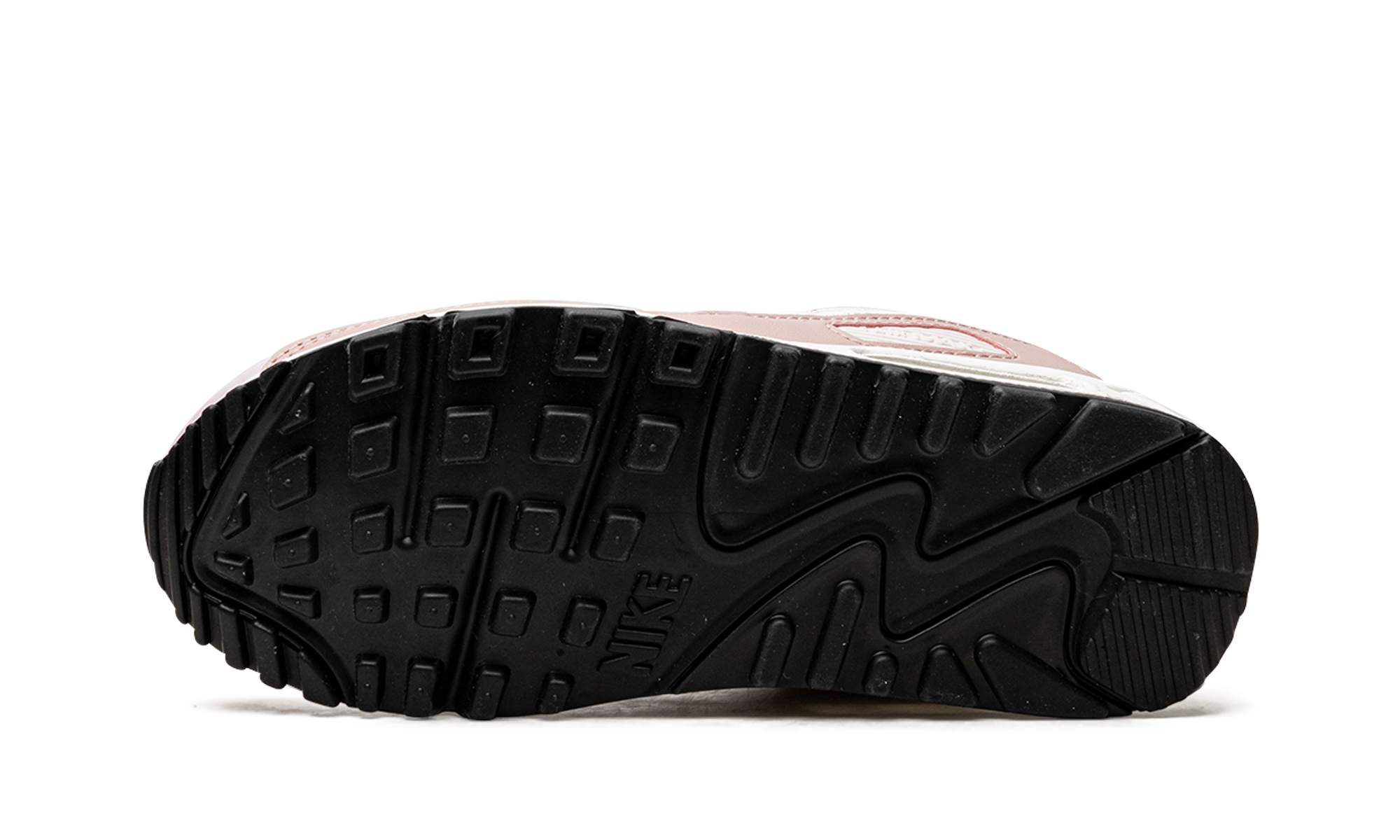 nike air max 90 barely rose pink oxford black women s+DH8010-600+bottom view
