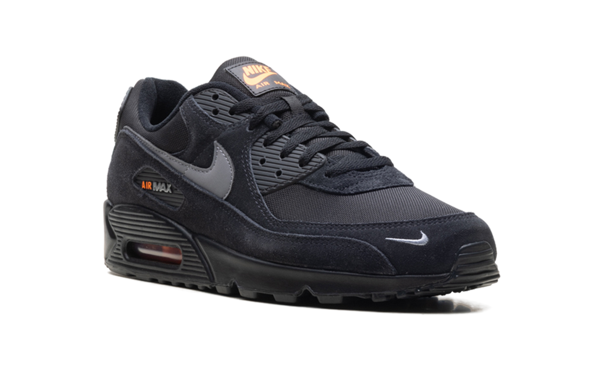 Nike Air Max 90 Black Metallic Cool Grey Orange