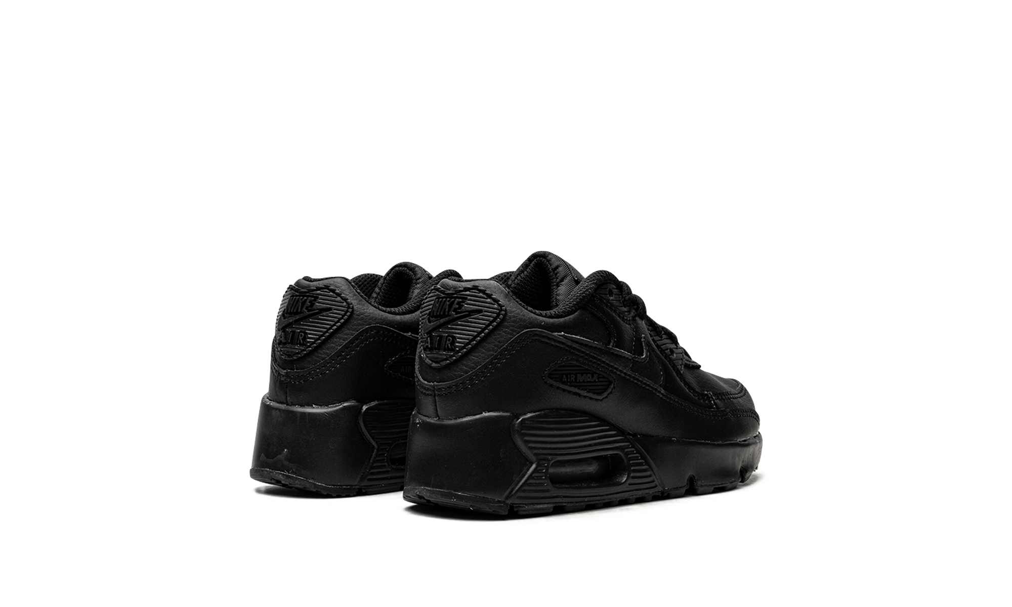 nike air max 90 black ps+CD6867-001+diagnol right behind view