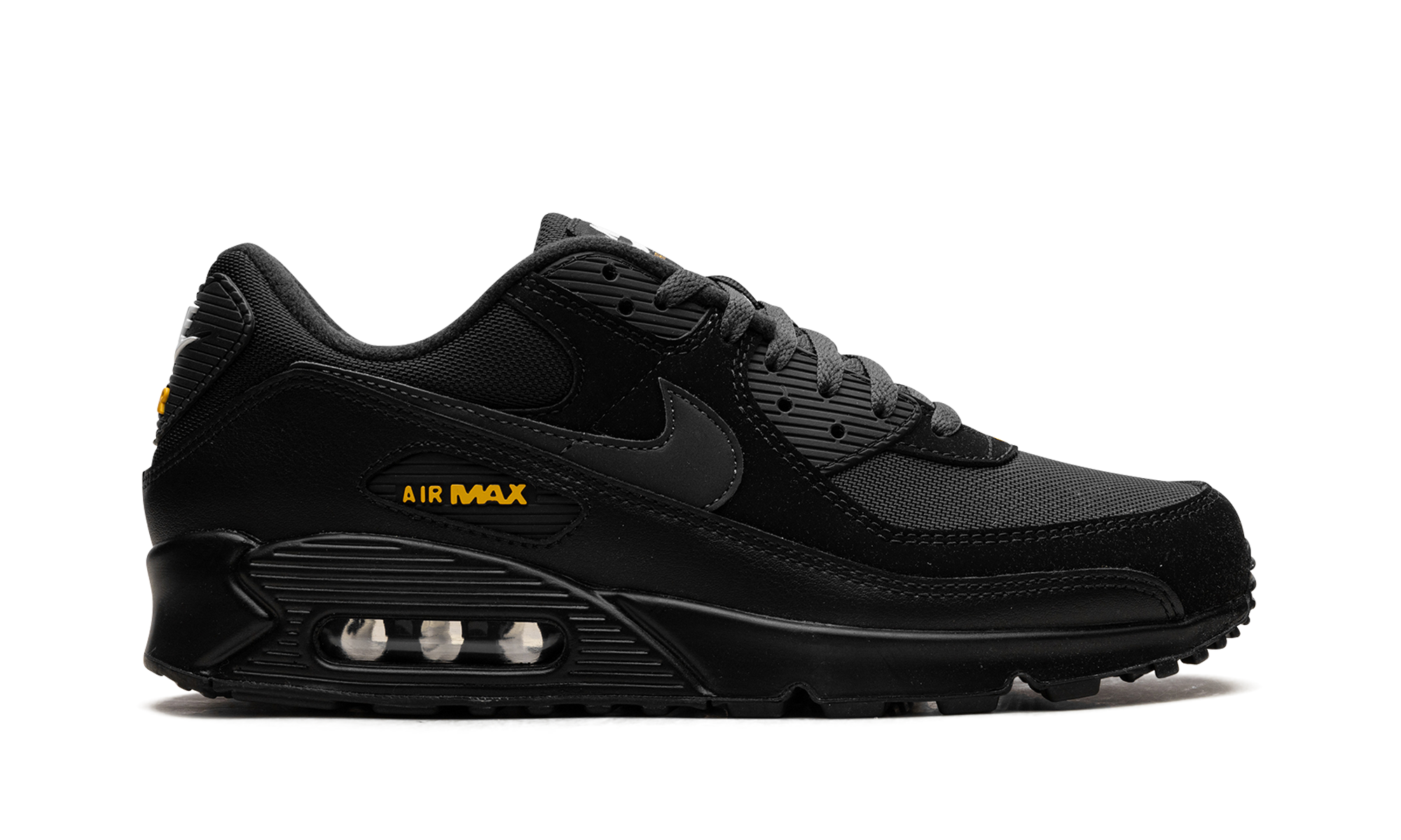 nike air max 90 black speed yellow+HM0628-001+right view