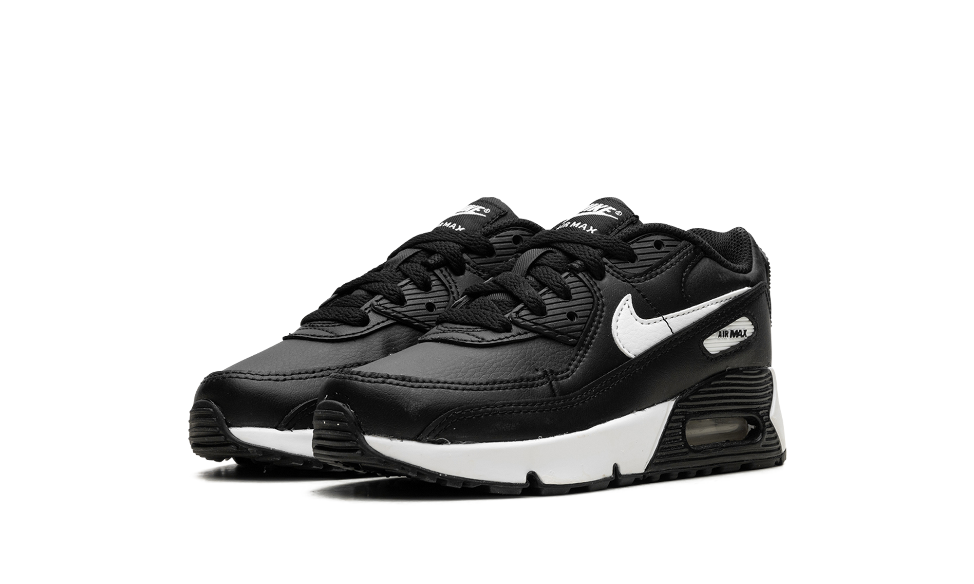 nike air max 90 black white ps+CD6867-010+diagnol left view