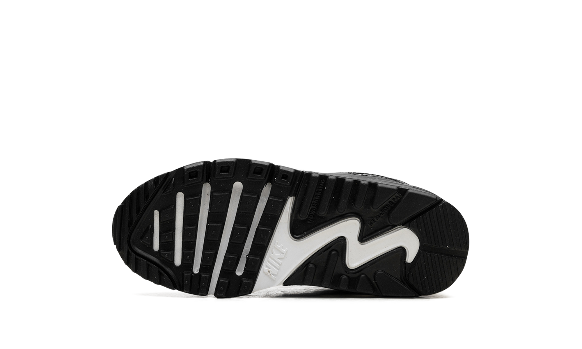 nike air max 90 black white ps+CD6867-010+bottom view