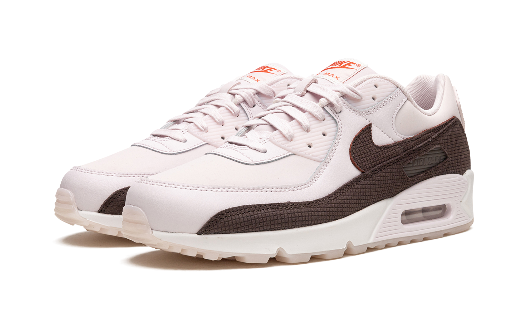 nike air max 90 brown tile+FD0789-600+diagnol left view