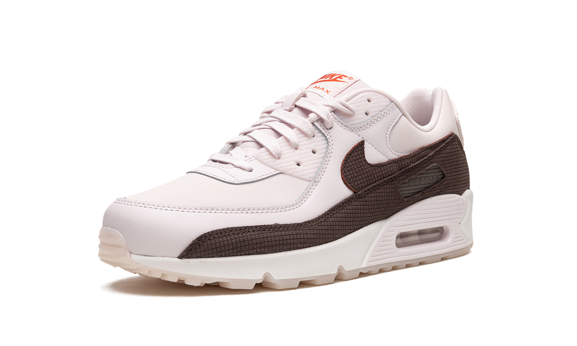 nike air max 90 brown tile+FD0789-600+left diagnol single view
