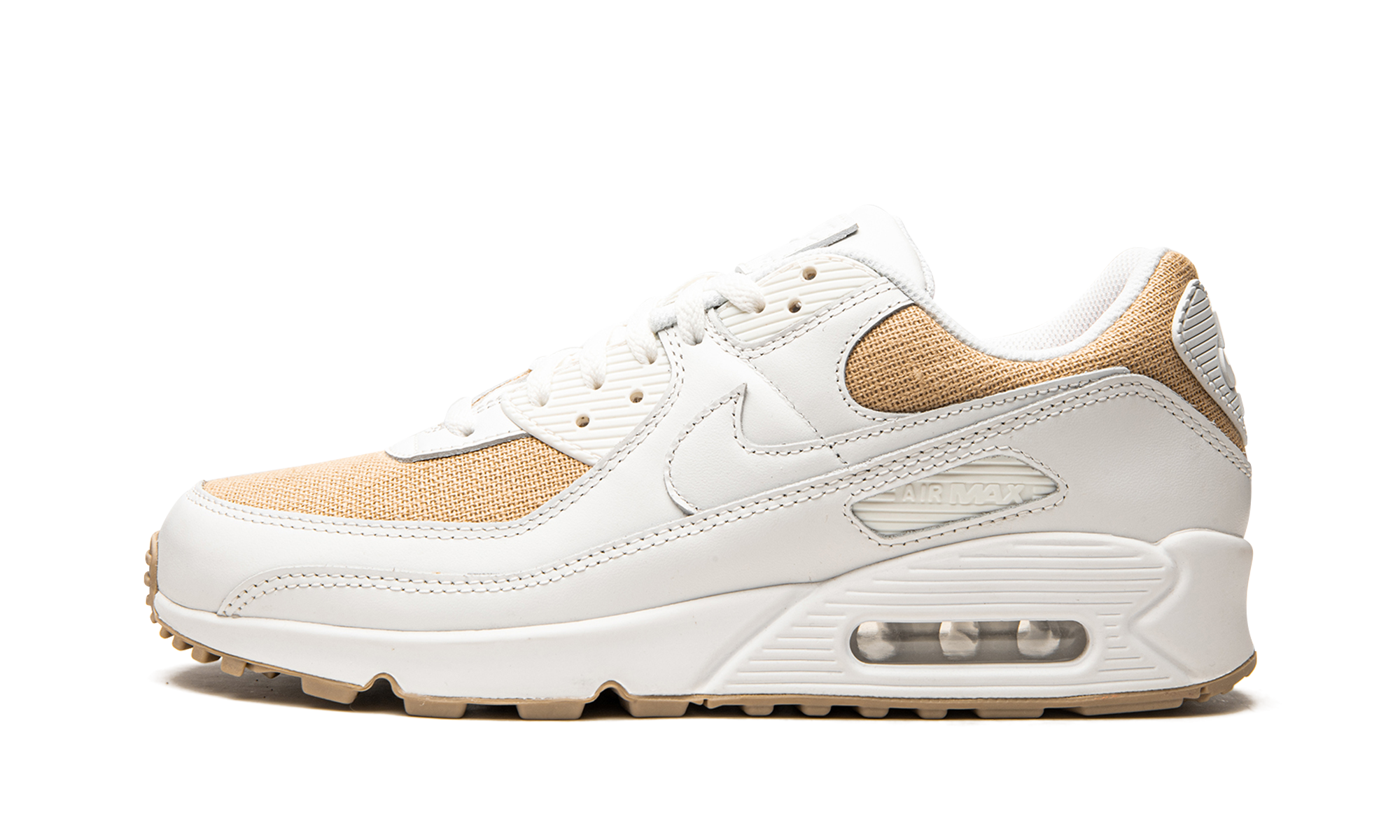 nike air max 90 burlap+DD9678-100+diagnol right view 1