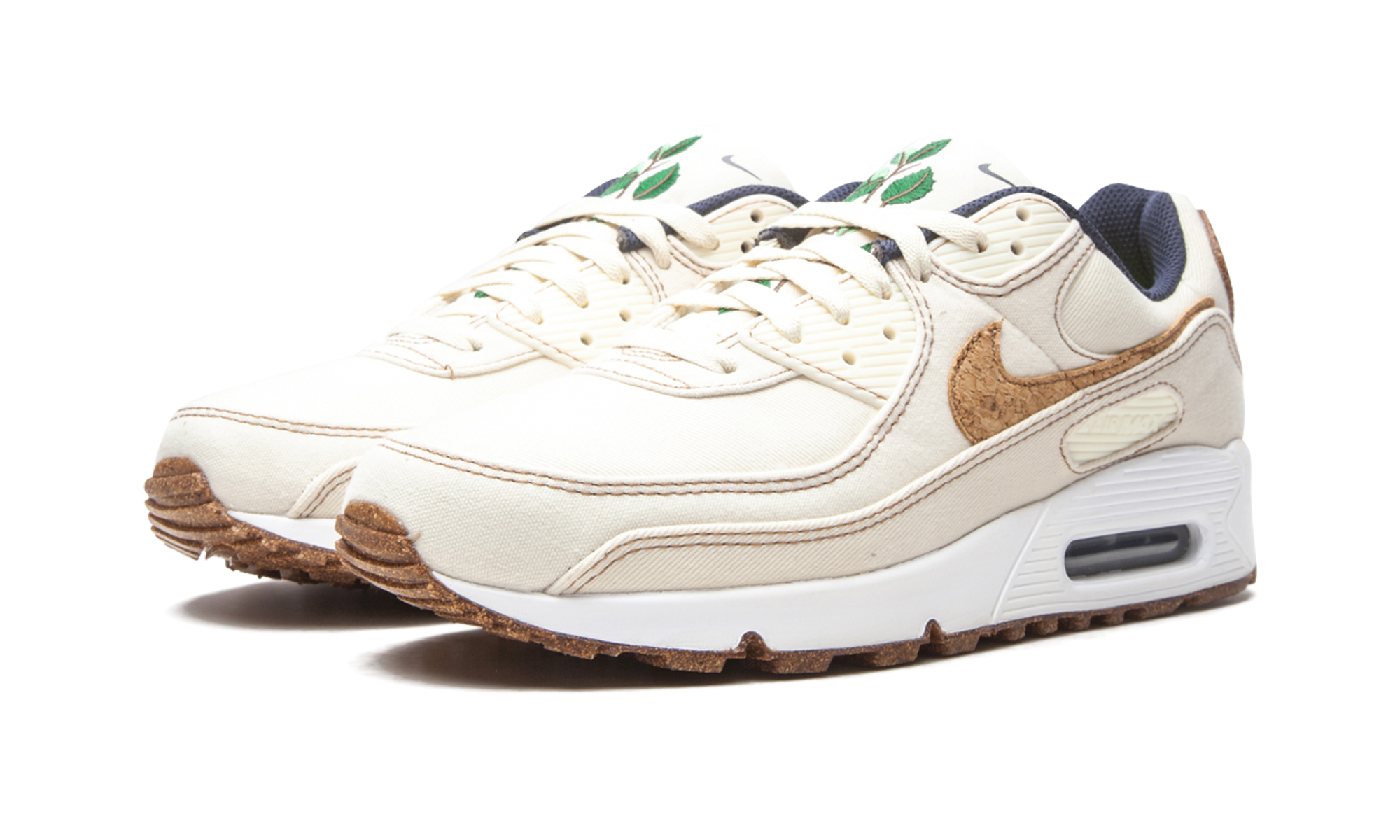 nike air max 90 cork coconut milk+DD0385-100+diagnol left view