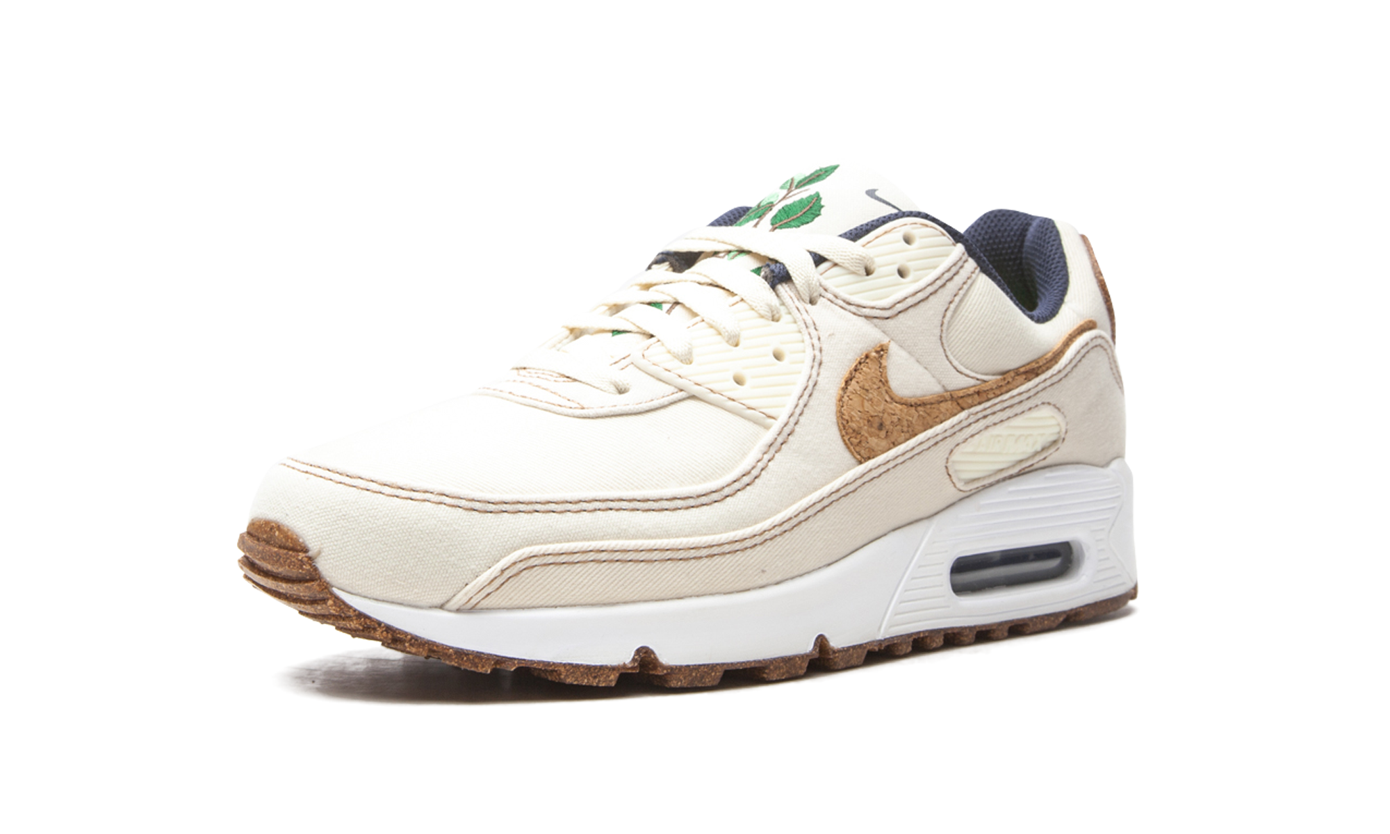 nike air max 90 cork coconut milk+DD0385-100+left diagnol single view