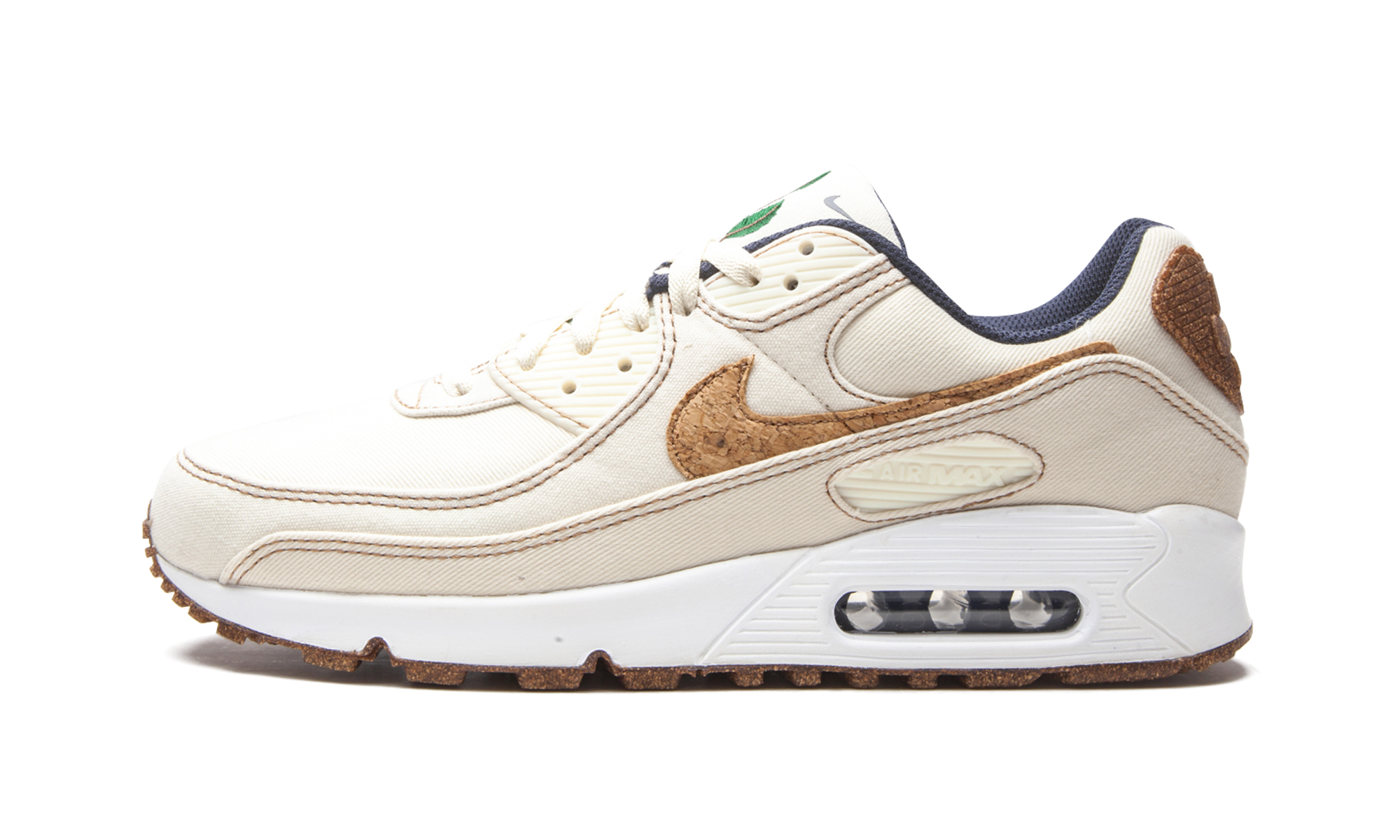 nike air max 90 cork coconut milk+DD0385-100+diagnol right view 1