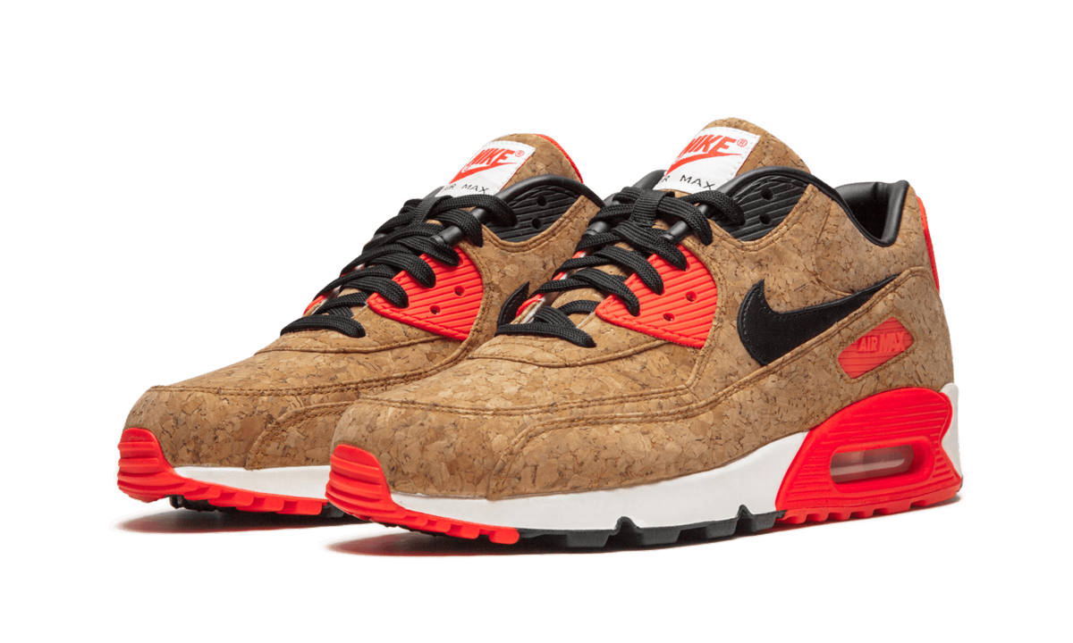 nike air max 90 cork women s+726485-700+diagnol left view