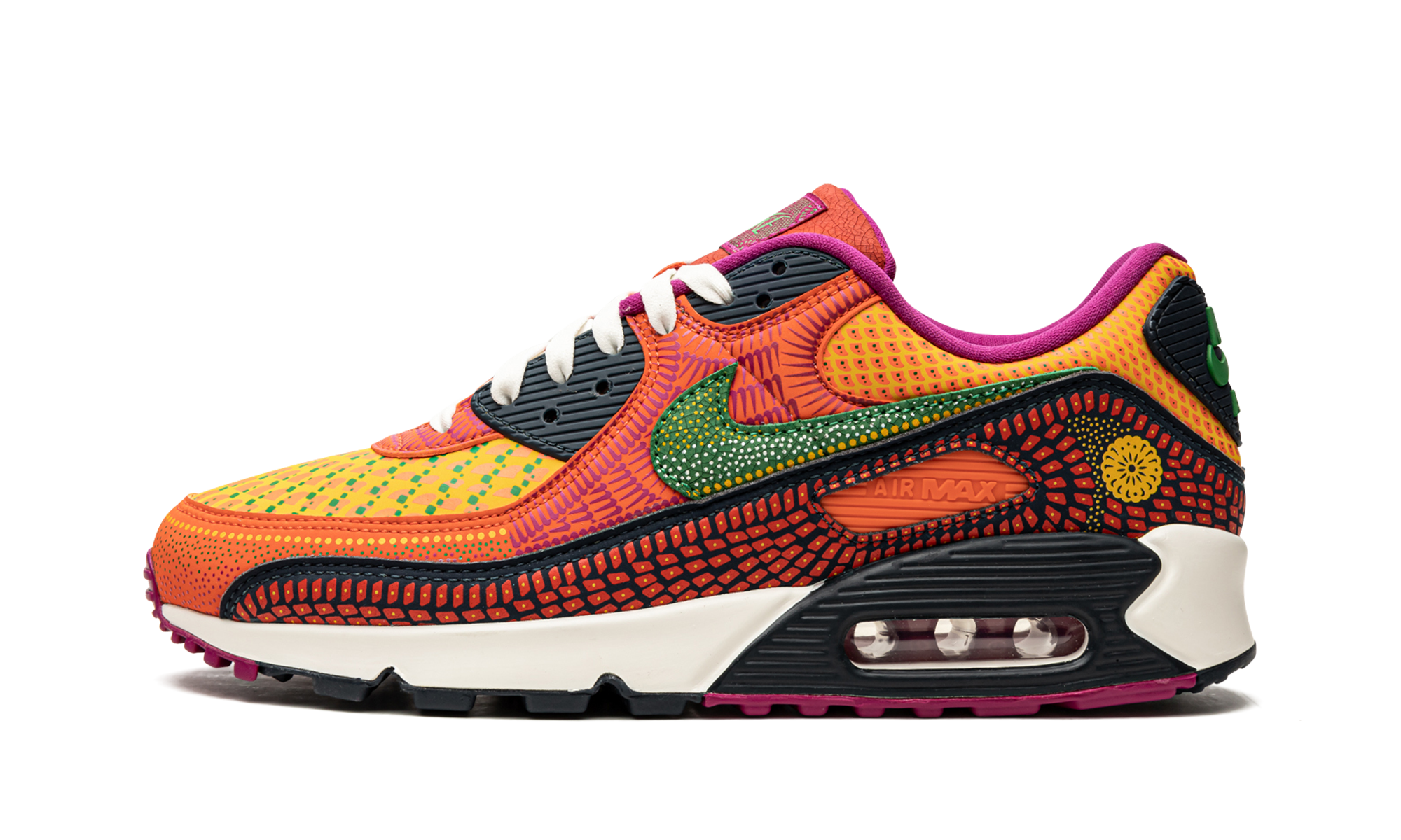 nike air max 90 dia de los muertos+DC5154-458+diagnol right view 4