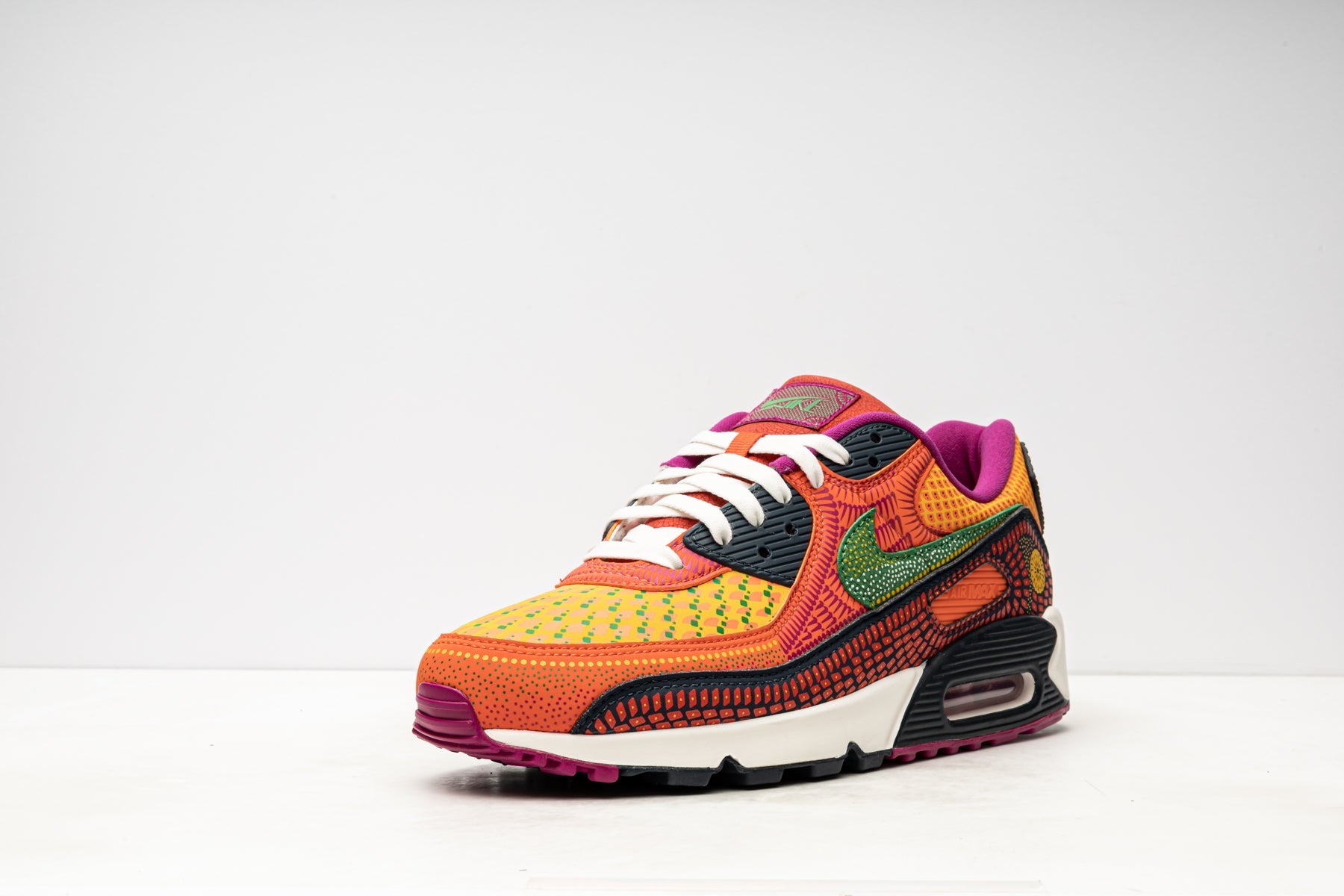 nike air max 90 dia de los muertos+DC5154-458+left diagnol single view